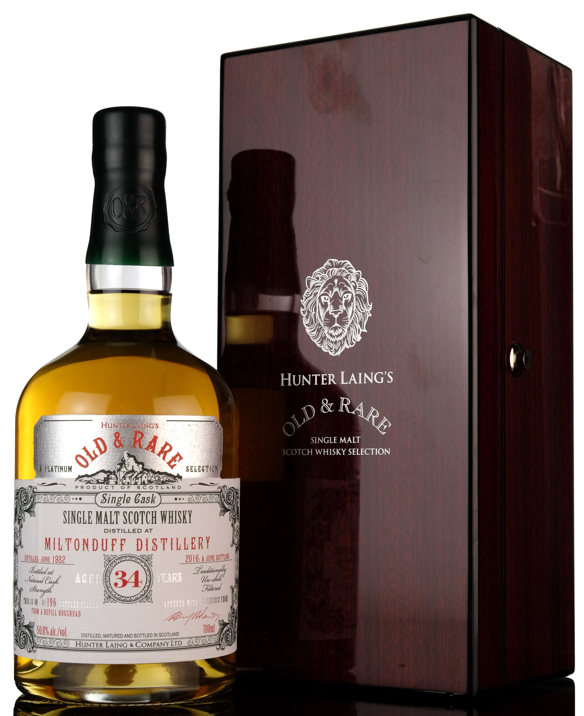 Miltonduff 1982-2016 - 34 Year Old - Hunter Laing - Old & Rare Platinum Selection