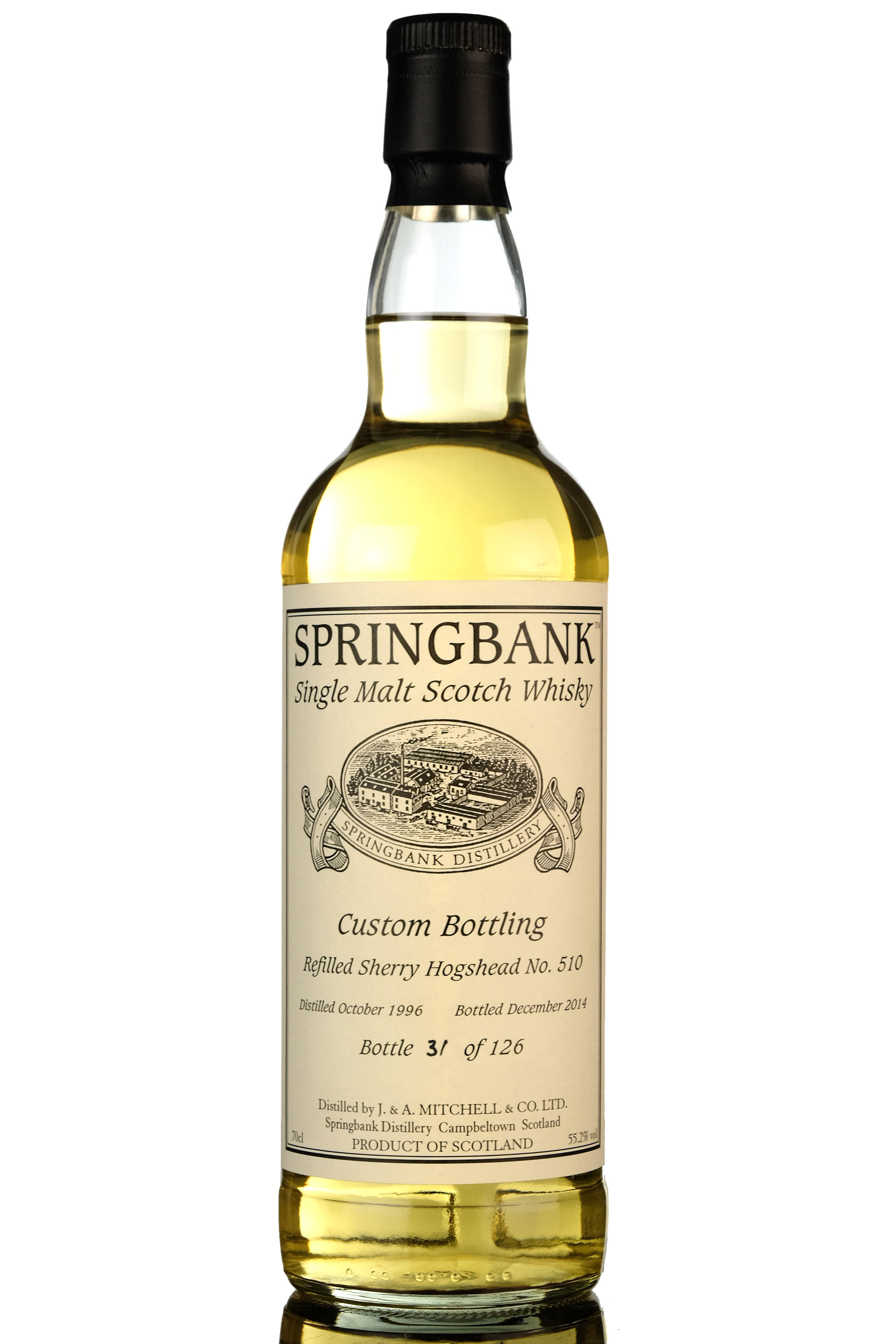 Springbank 1996-2014 - Custom Private Bottling - Single Cask 510