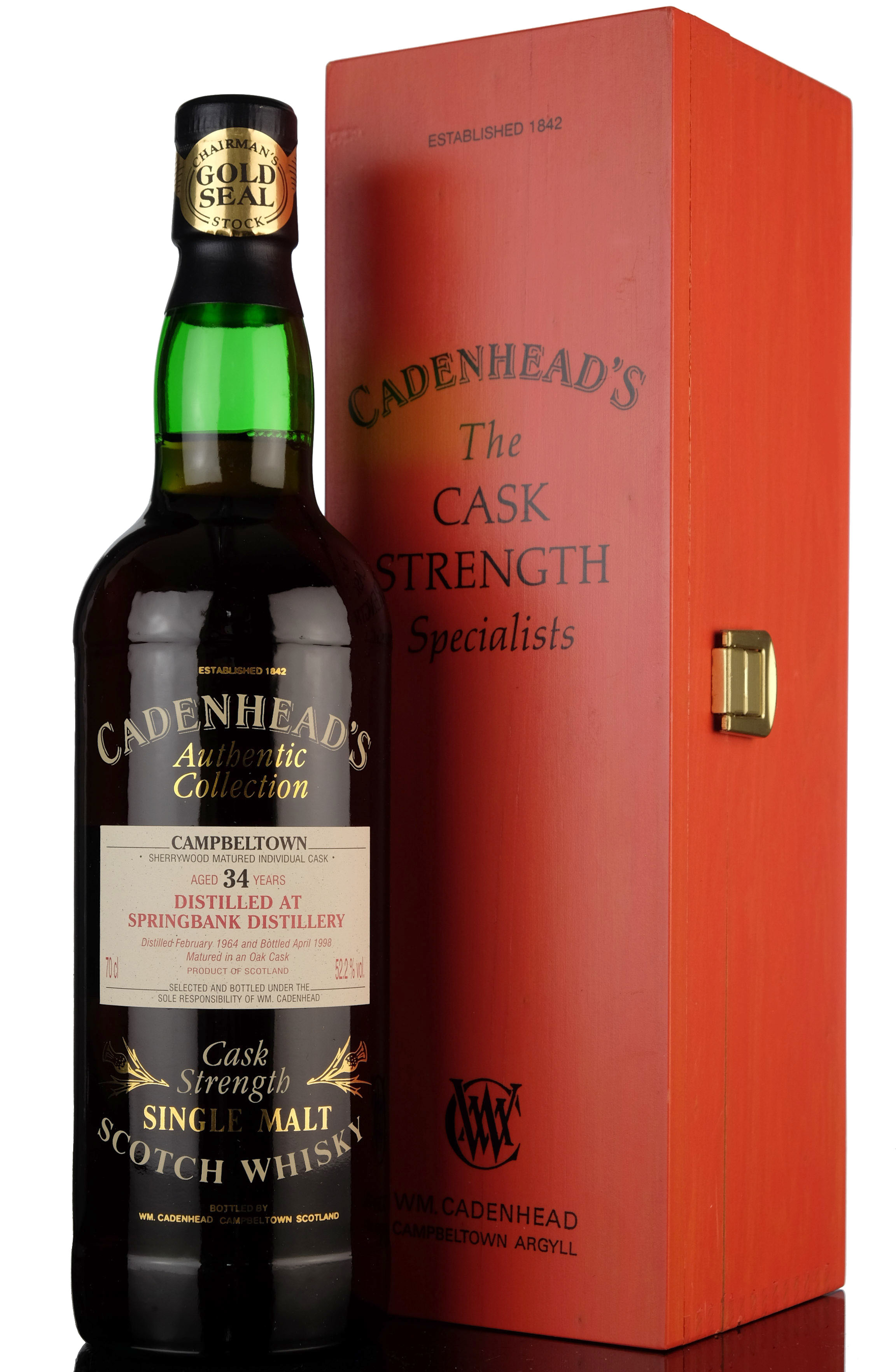 Springbank 1964-1998 - 34 Year Old - Cadenheads Authentic Collection