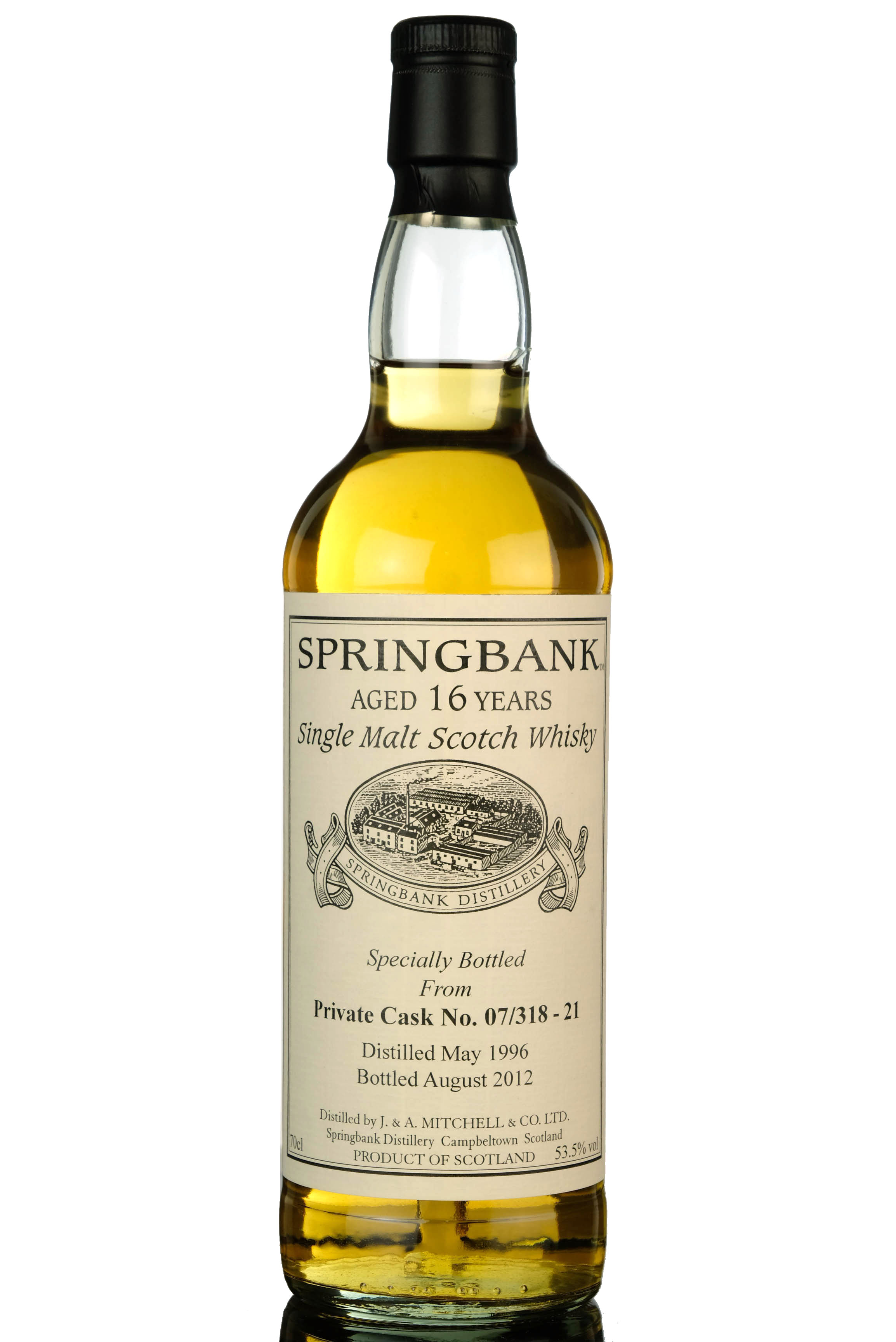 Springbank 1996-2012 - 16 Year Old - Private Single Cask 07/318-21