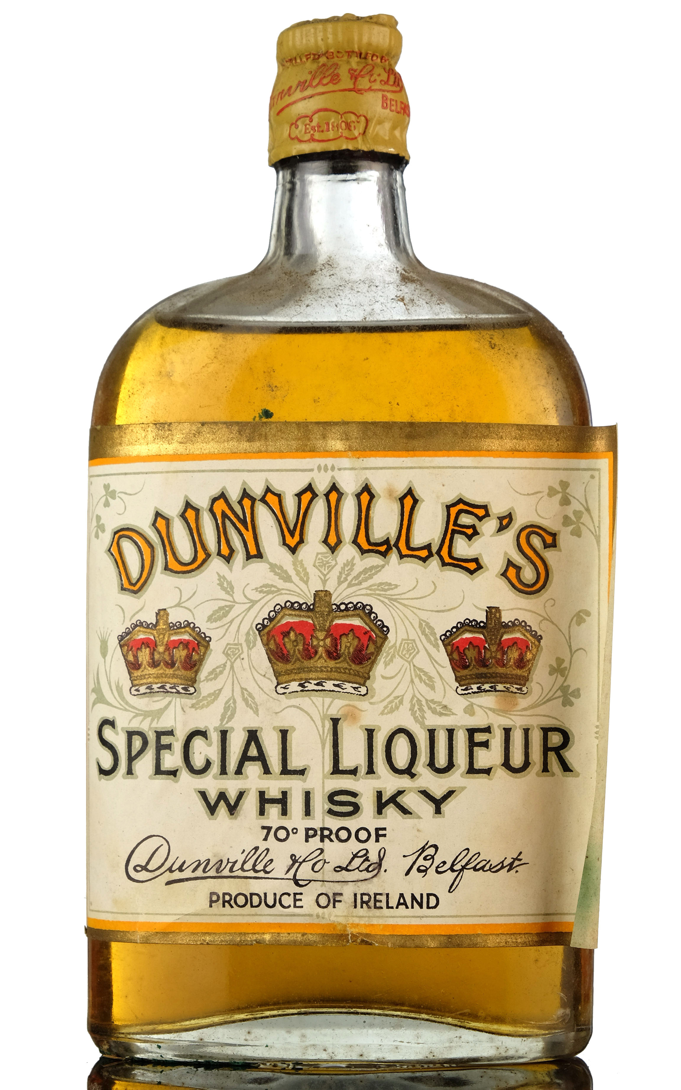 Dunvilles Three Crowns Irish Whiskey - Rotation 1948 - Half Bottle
