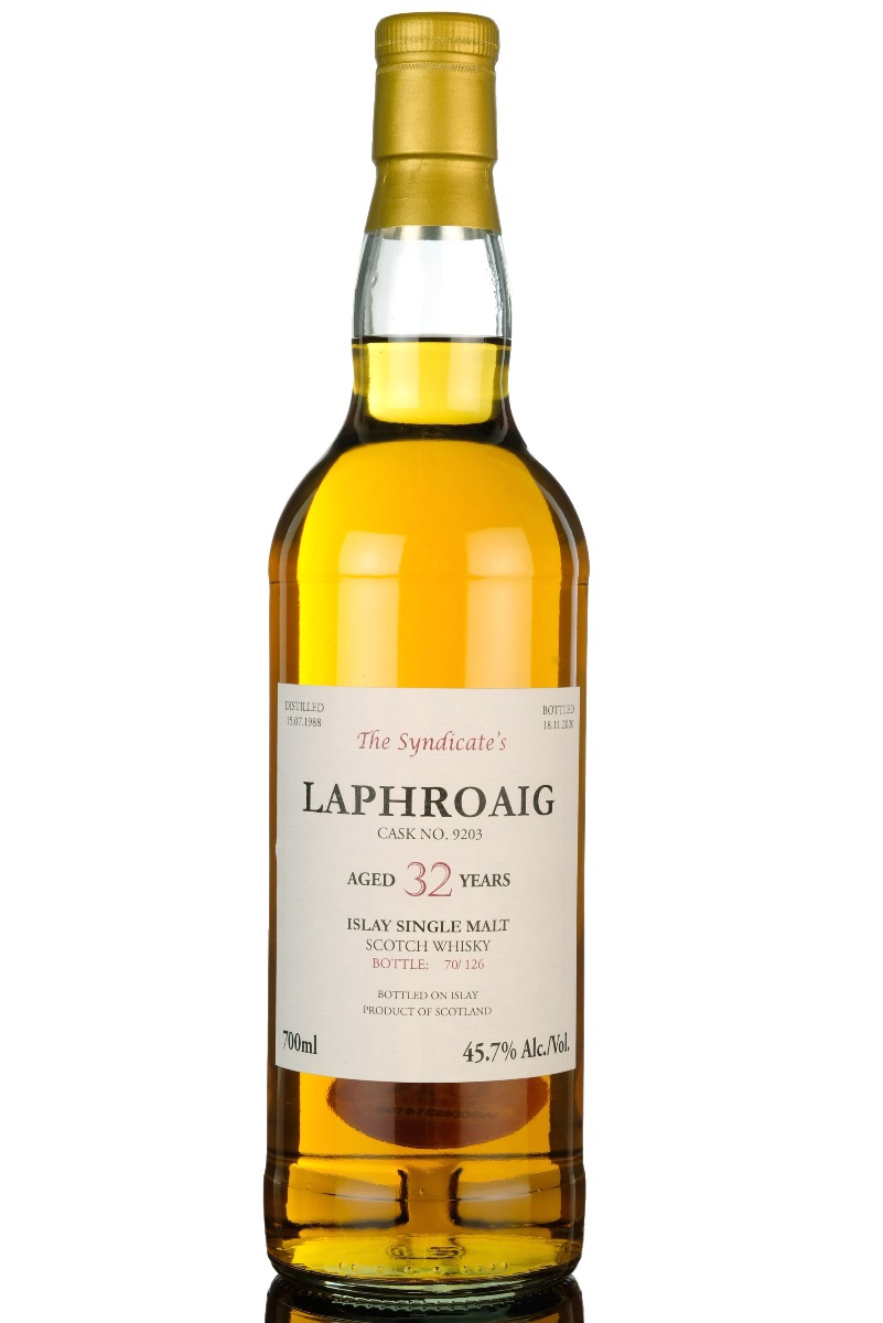 Laphroaig 1988-2020 - 32 Year Old - The Syndicate - 126 Bottles