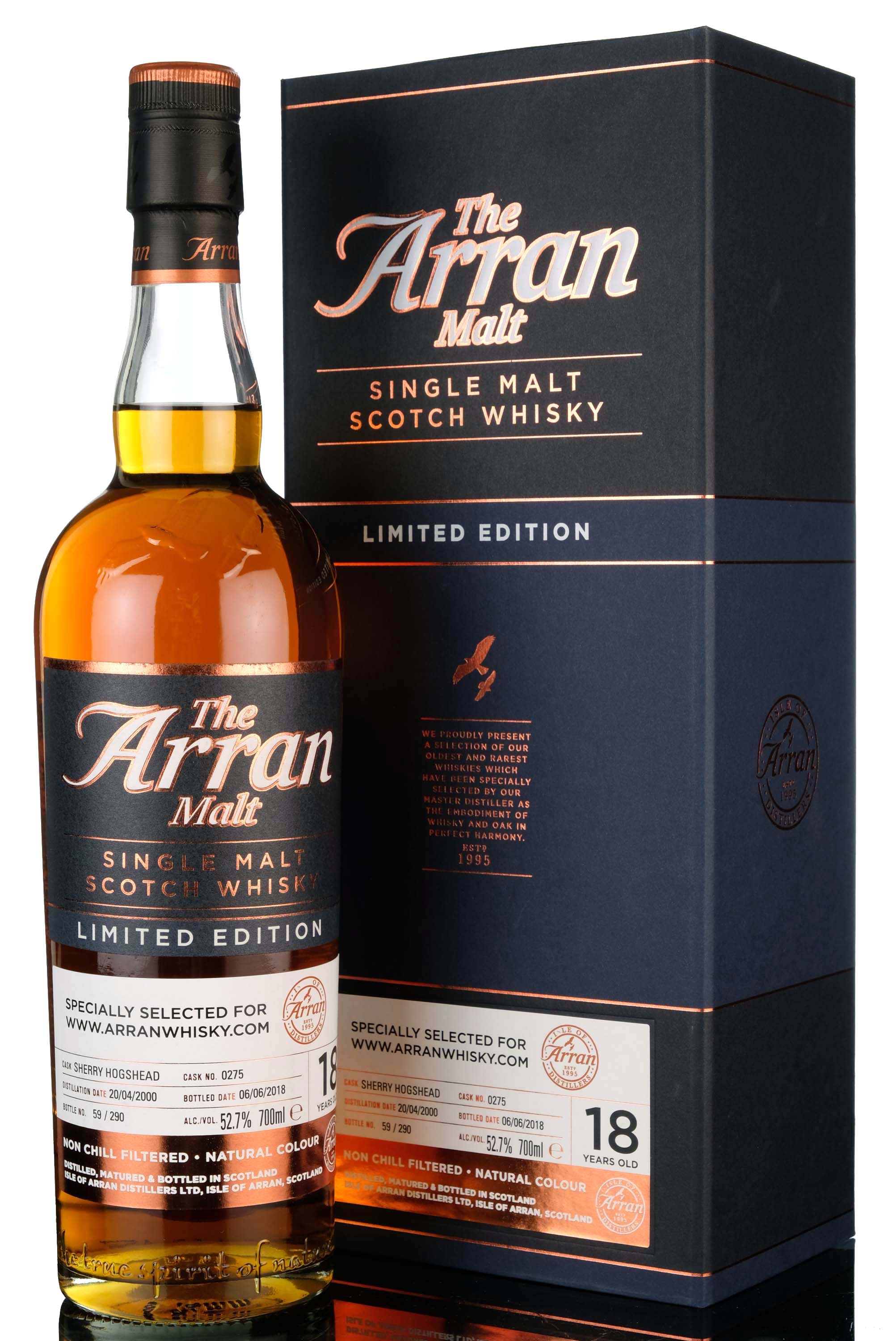 Arran 2000-2018 - 18 Year Old - Single Cask 0275