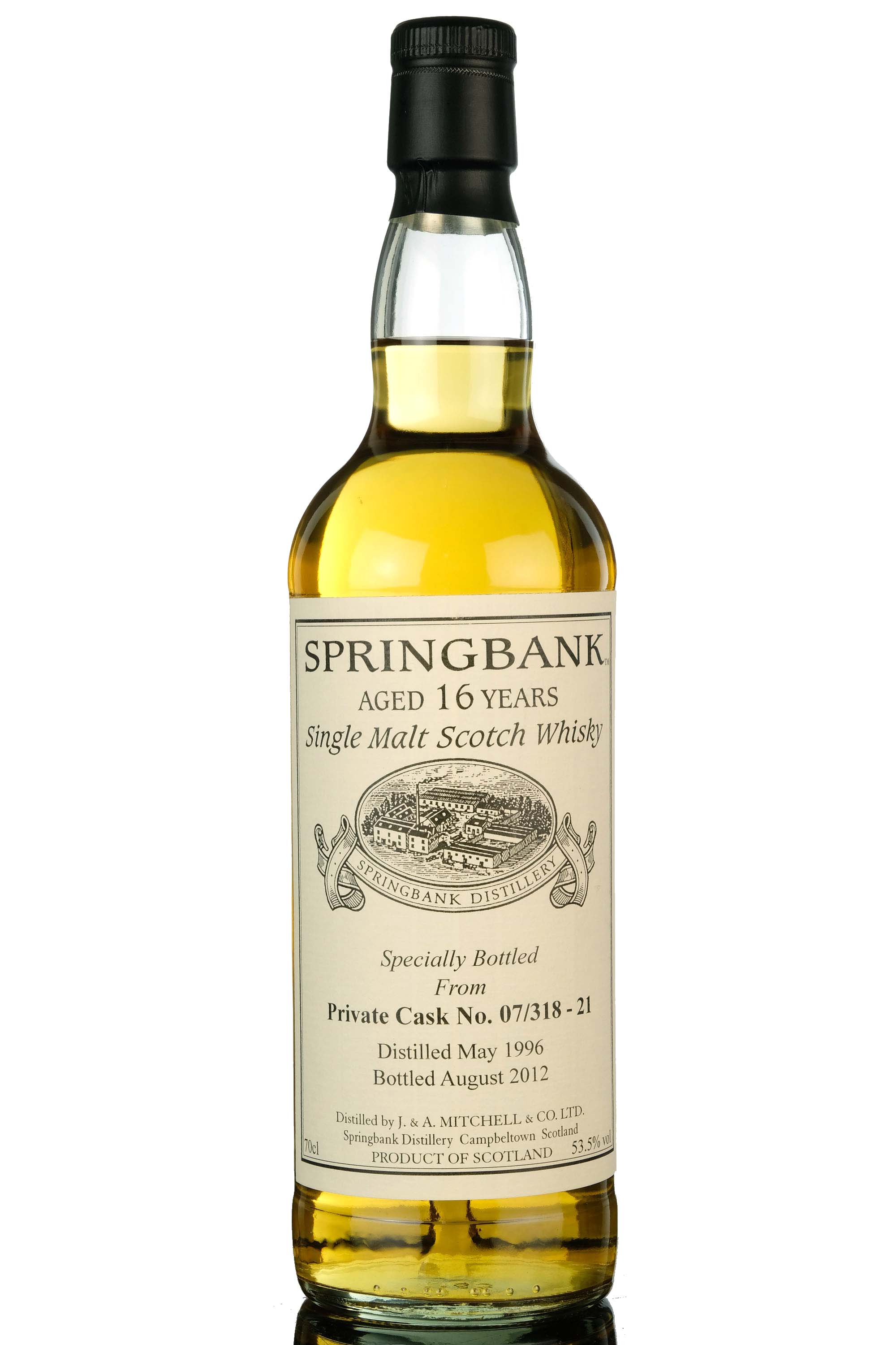 Springbank 1996-2012 - 16 Year Old - Private Single Cask 07/318-21