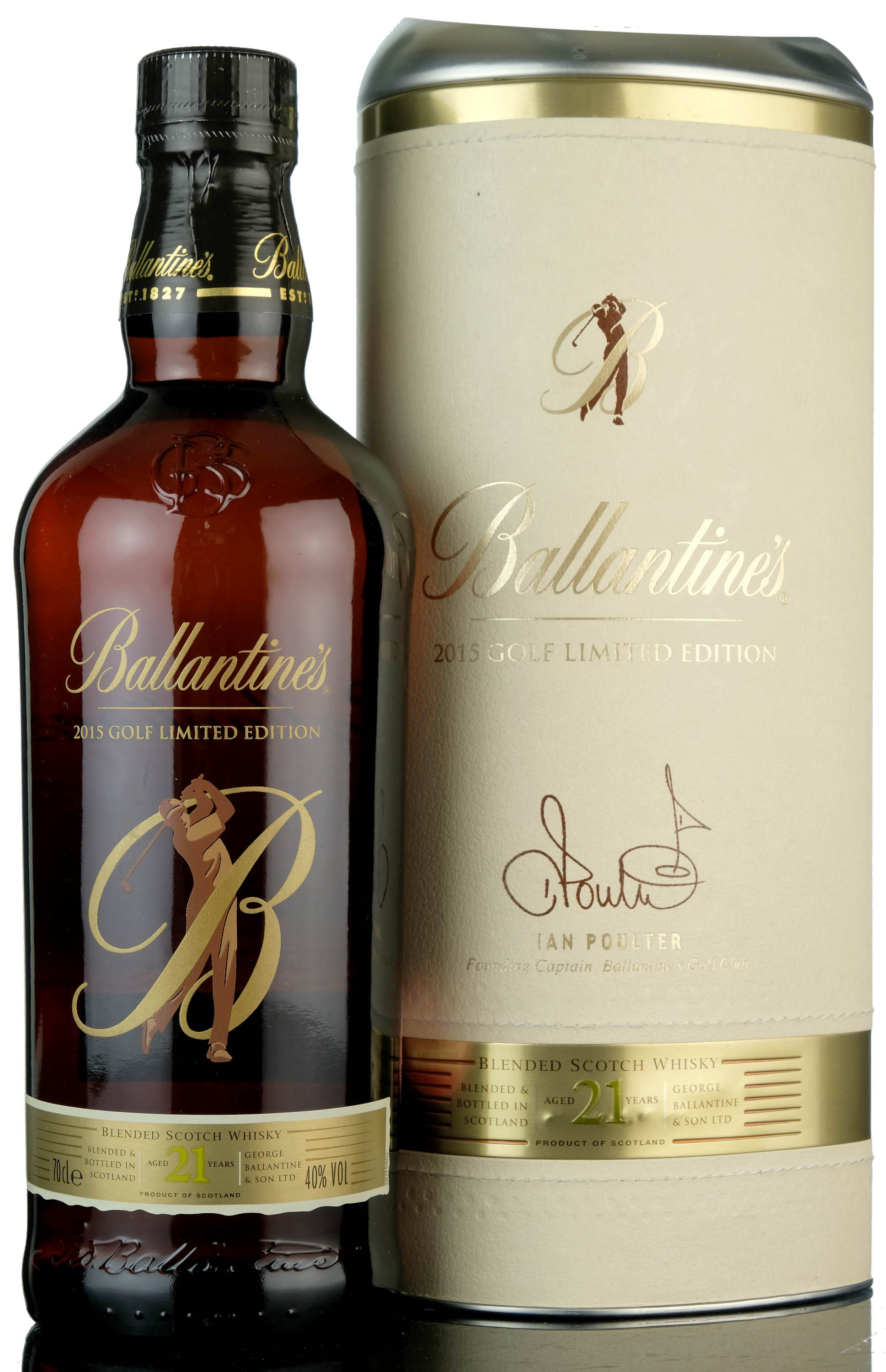 Ballantines 21 Year Old - Ian Poulter 2015 Golf Limited Edition