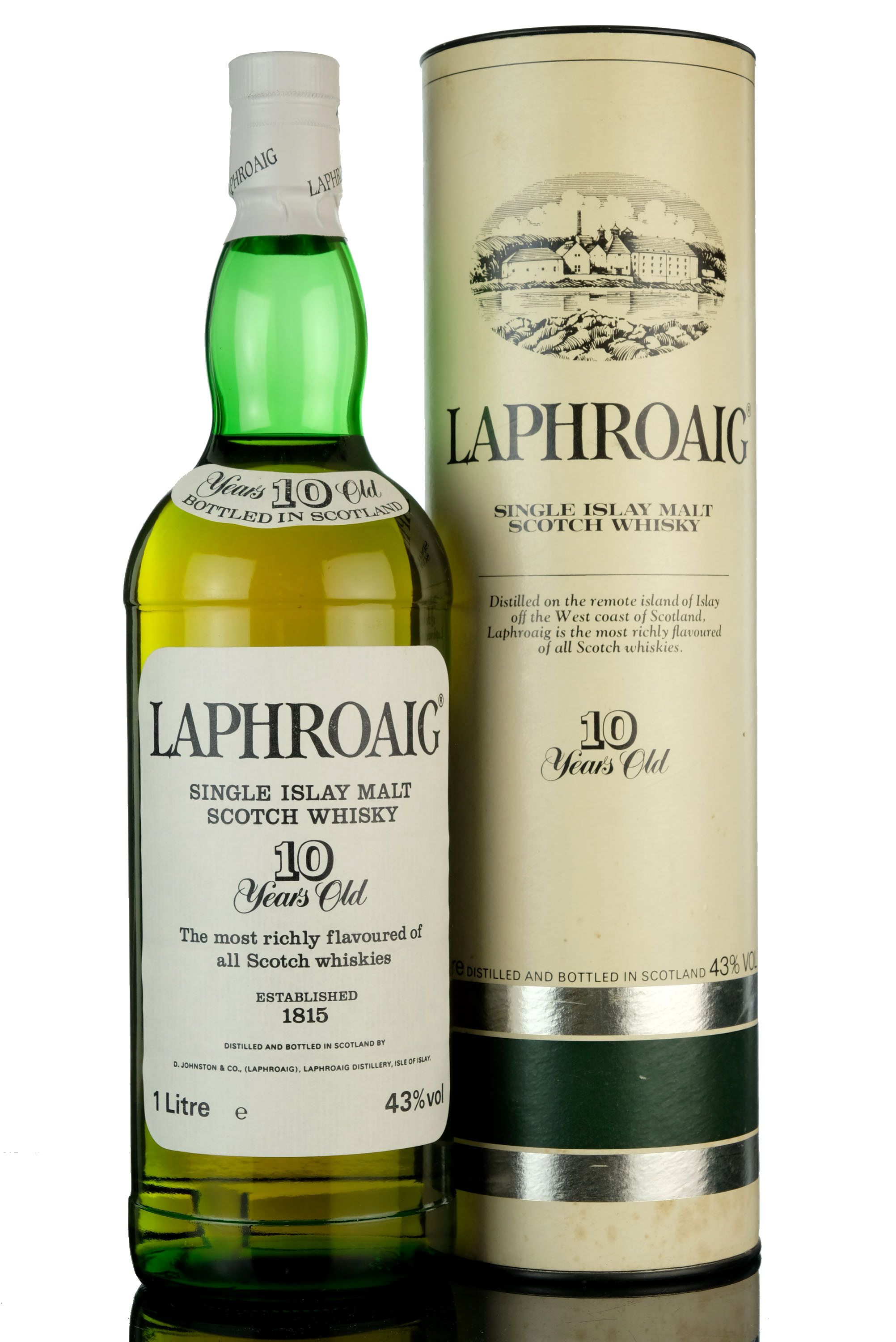 Laphroaig 10 Year Old - Early 1990s - 1 Litre