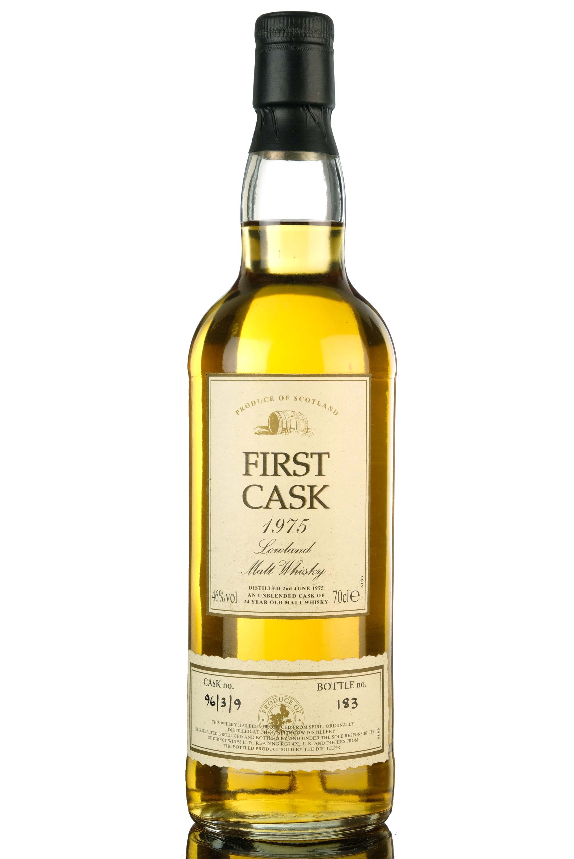 Linlithgow 1975 - 24 Year Old - First Cask 96/3/9