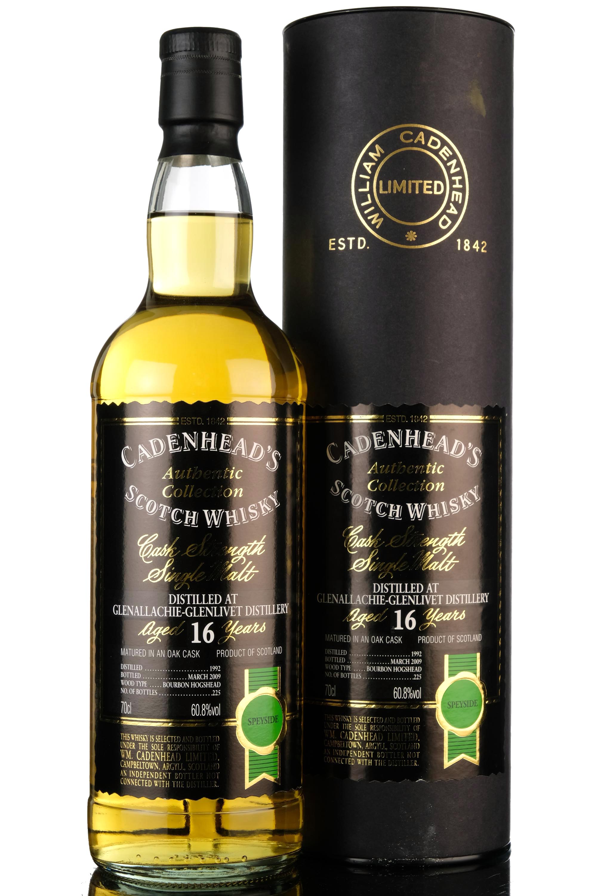 Glenallachie-Glenlivet 1992-2009 - 16 Year Old - Cadenheads Authentic Collection