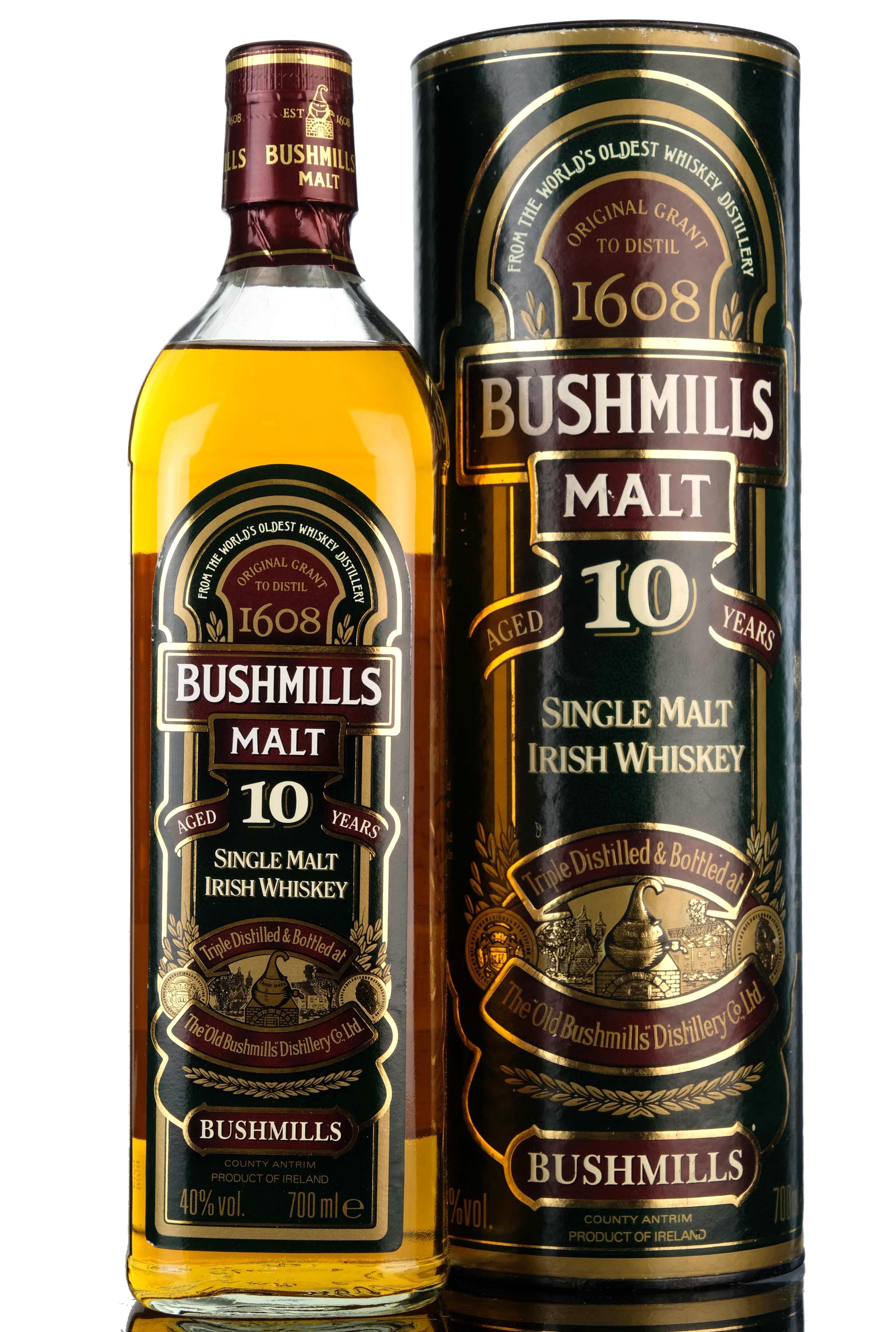 Bushmills 10 Year Old - Irish Whiskey - Charity Auction Zero Buyers Fees