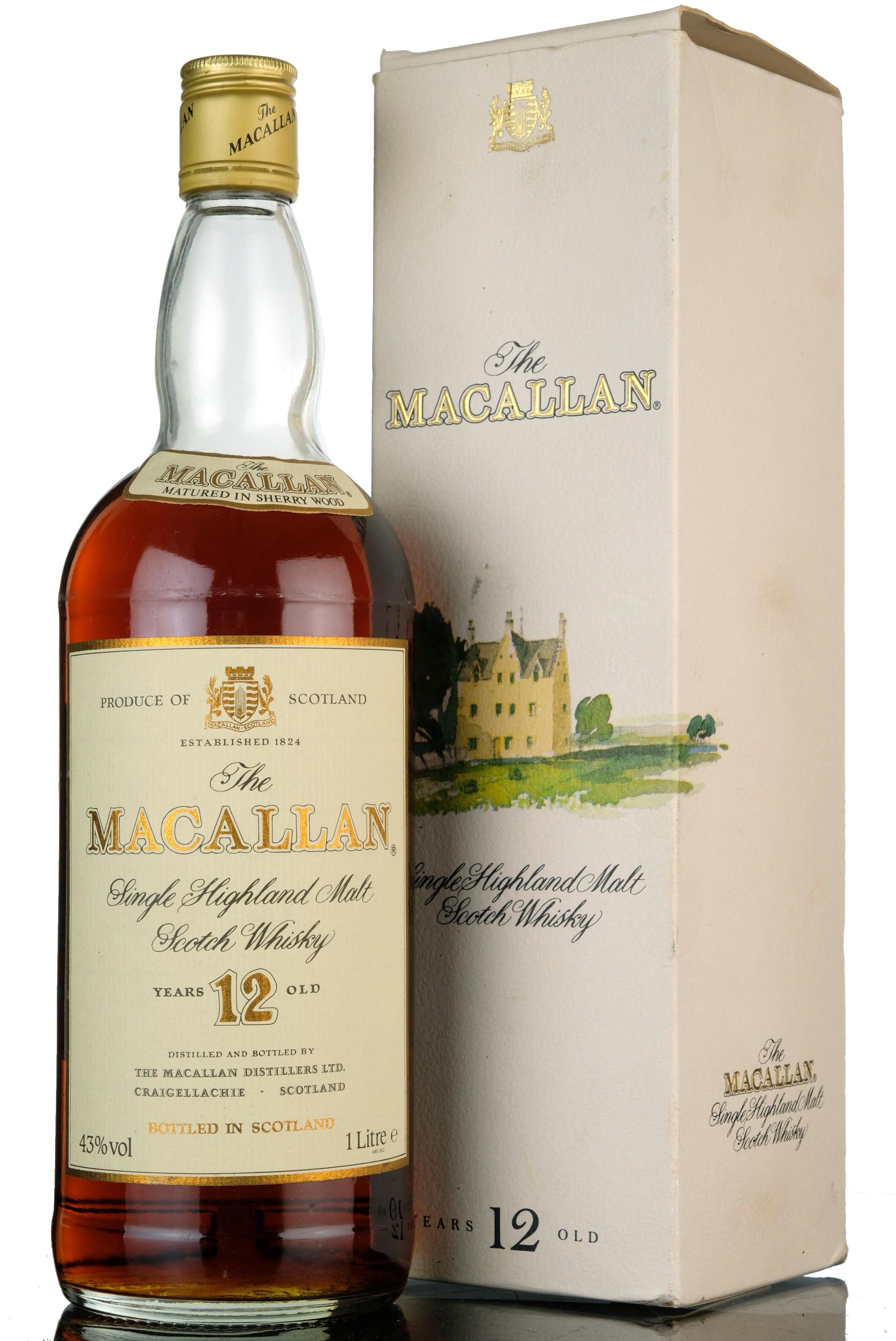 Macallan 12 Year Old - 1980s - 1 Litre