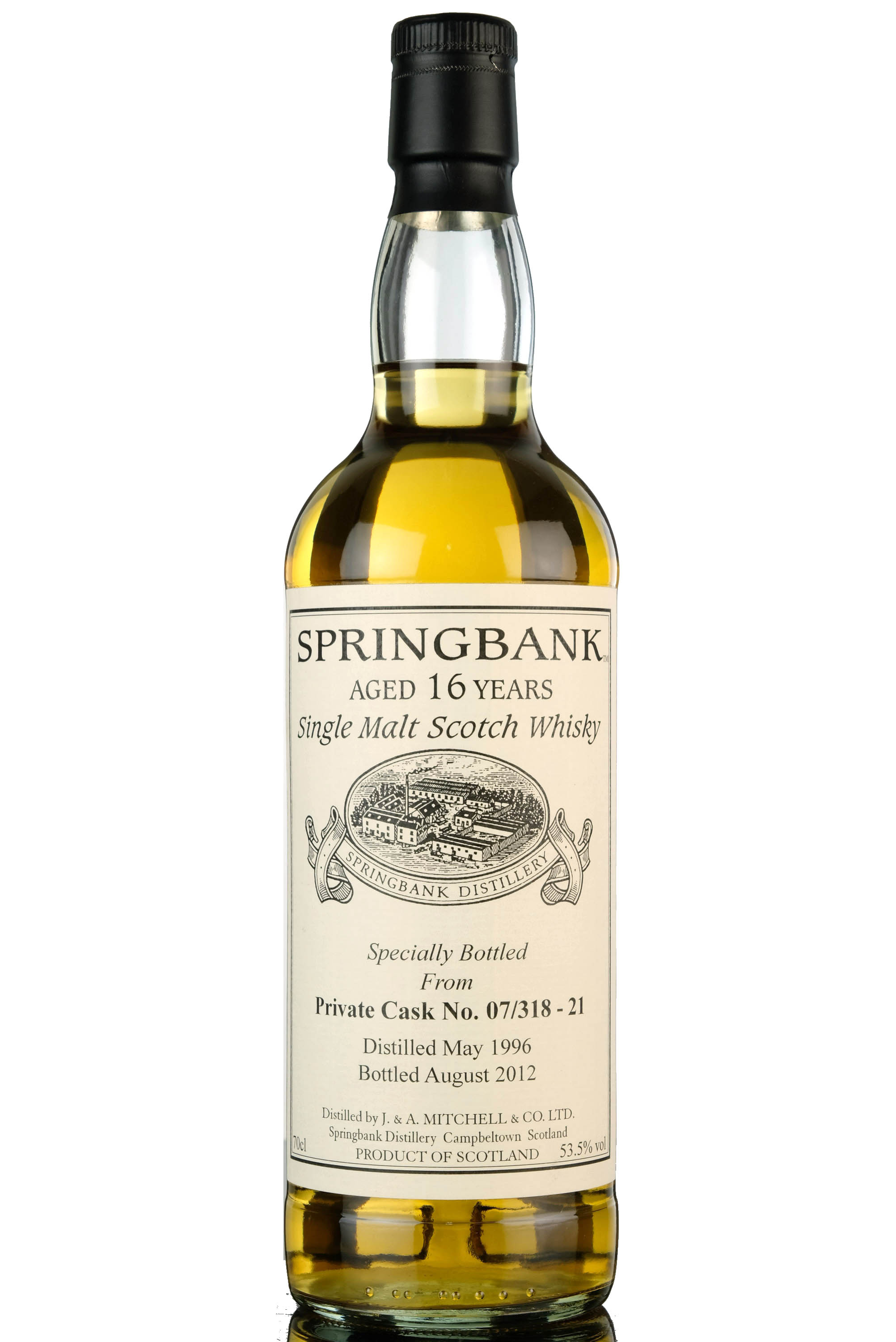 Springbank 1996-2012 - 16 Year Old - Private Single Cask 07/318-21