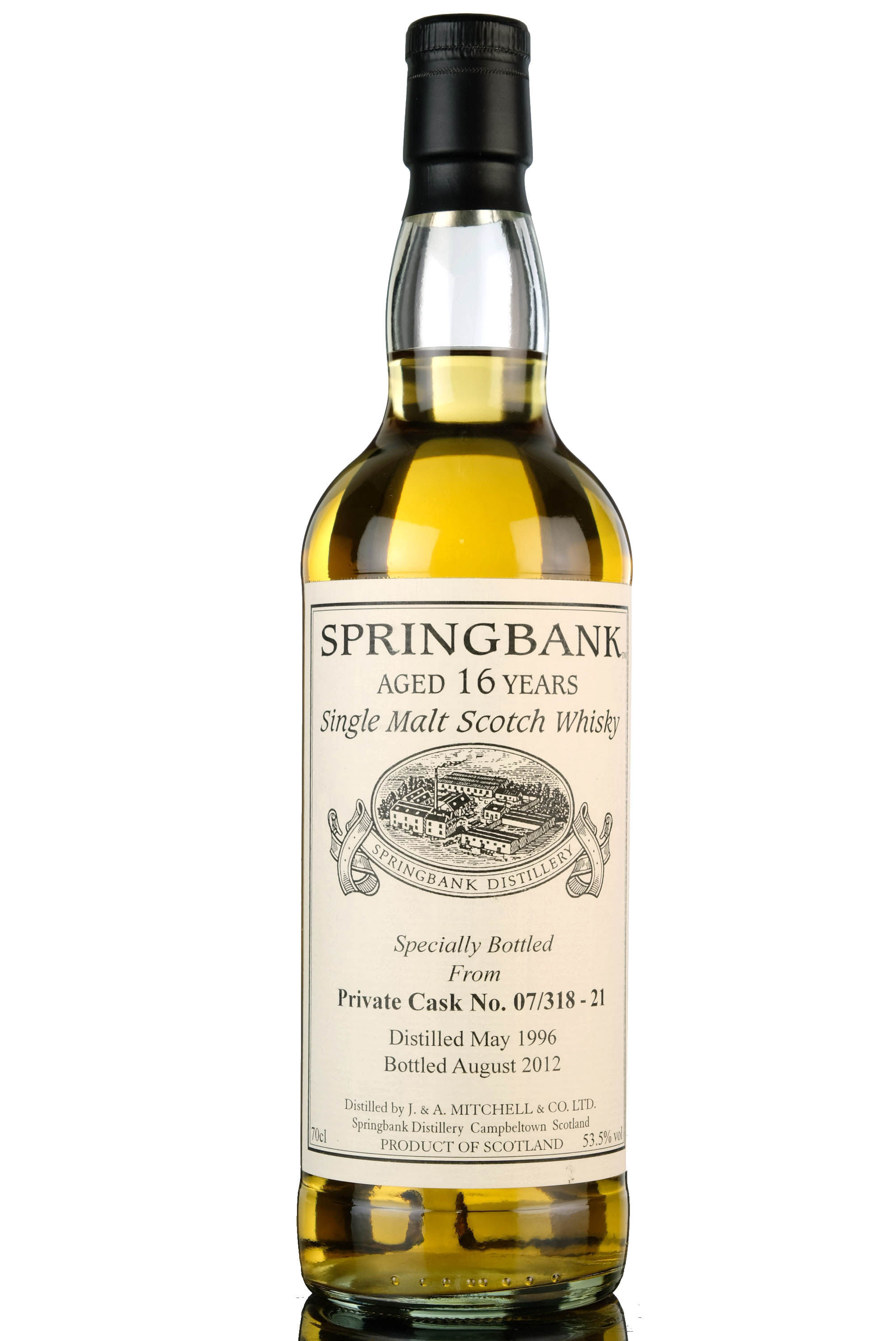 Springbank 1996-2012 - 16 Year Old - Private Single Cask 07/318-21