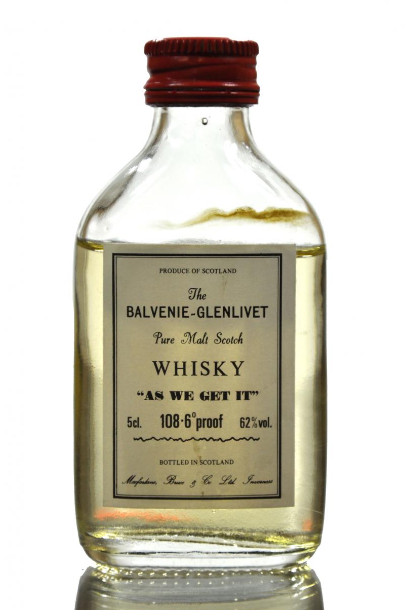 Balvenie-Glenlivet As We Get It - 108.6 Proof Miniature