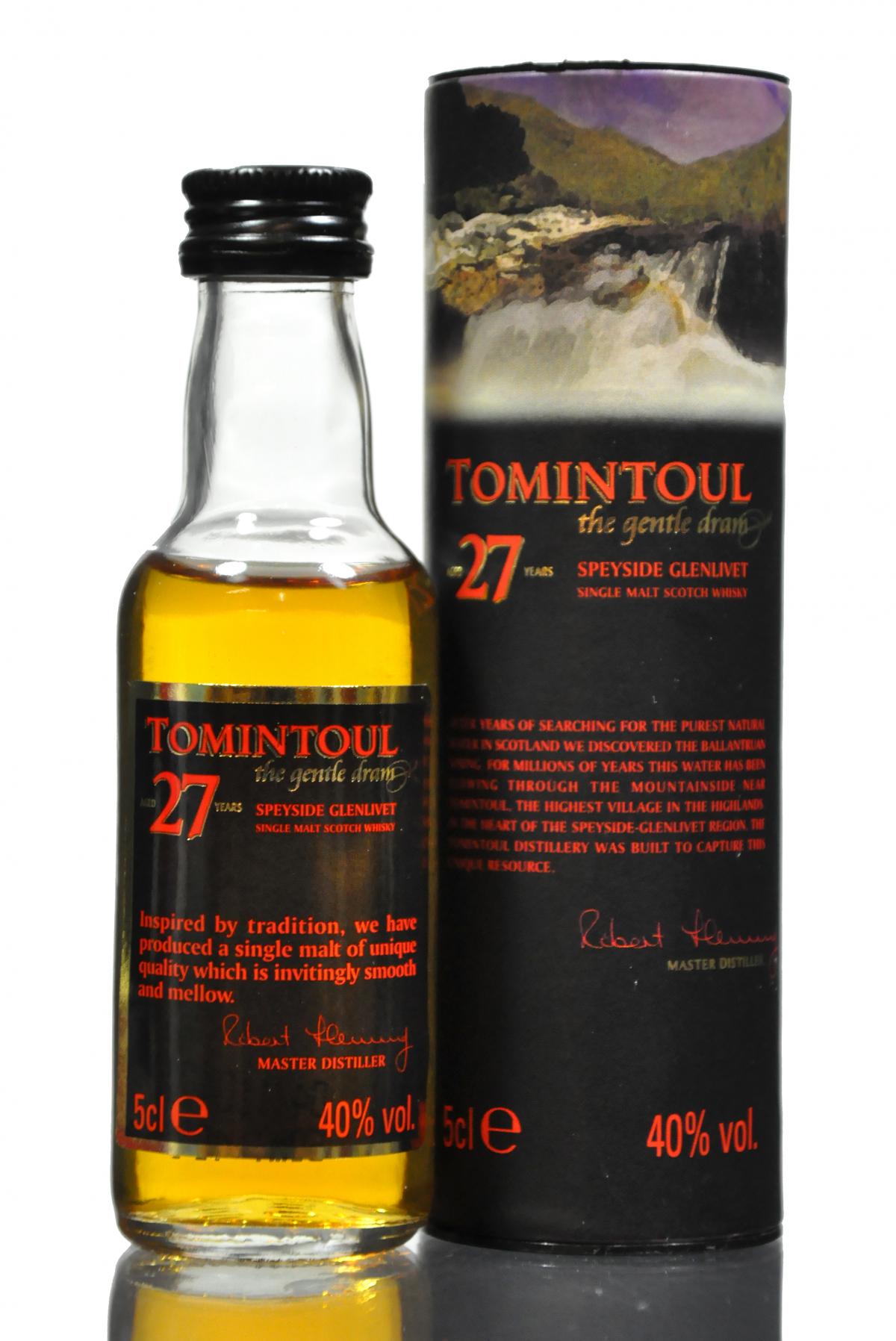 Tomintoul 27 Year Old Miniature