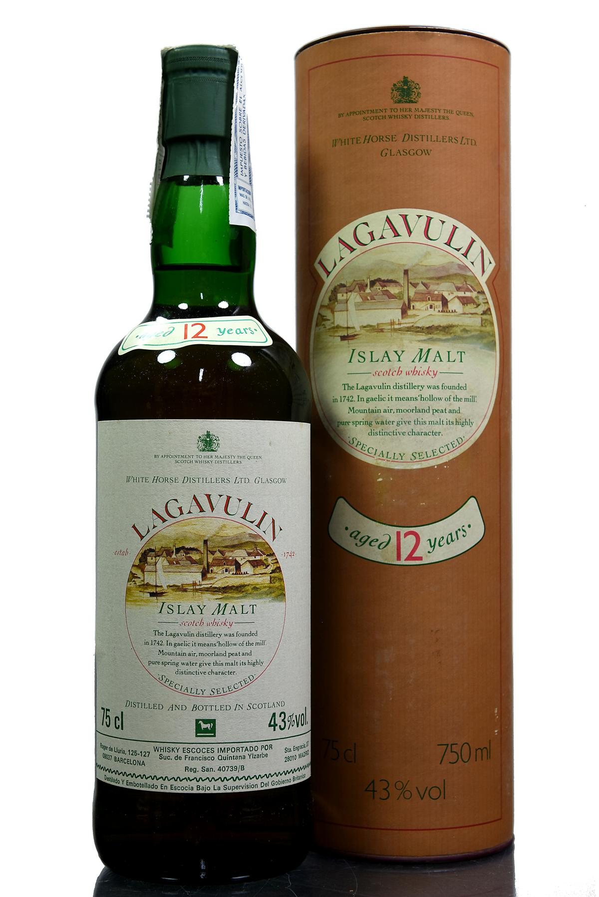 Lagavulin 12 Year Old - 1980s - Spanish Import