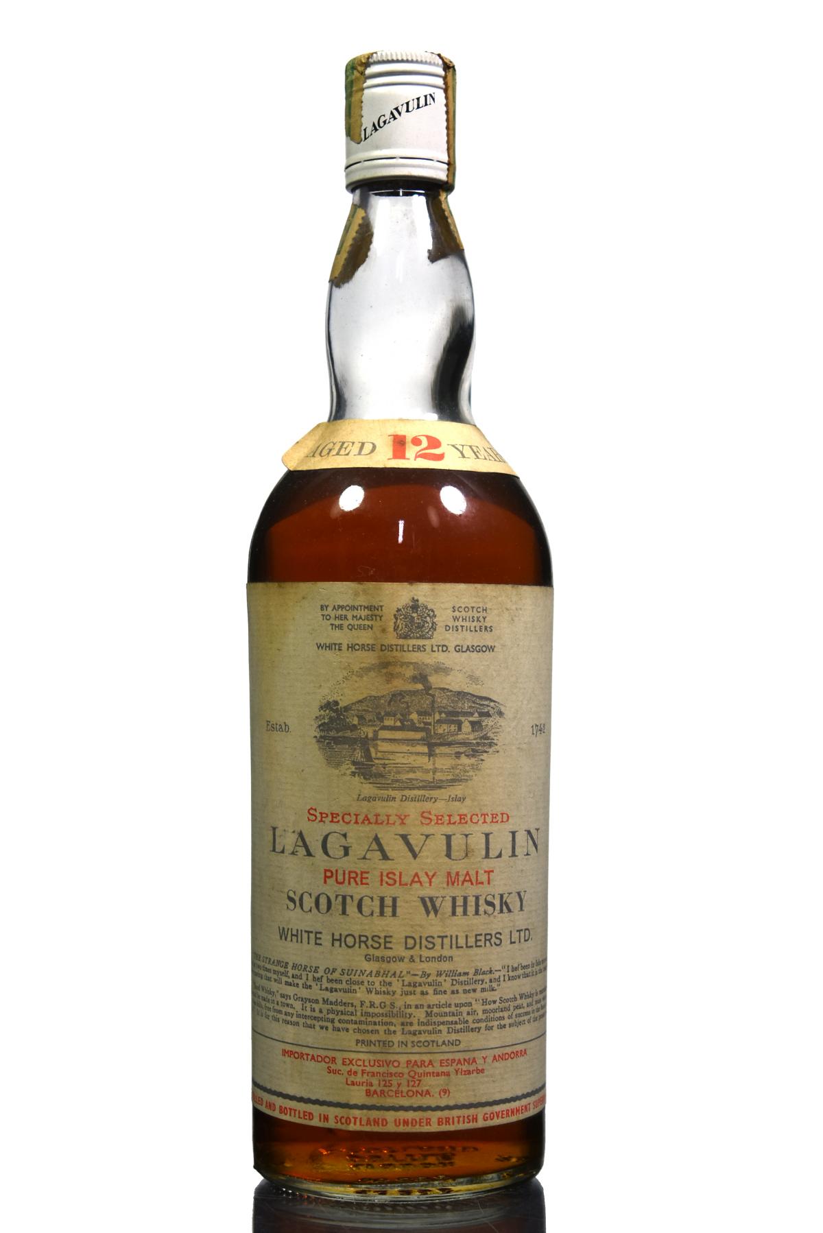 Lagavulin 12 Year Old - Spanish Import - 1970s