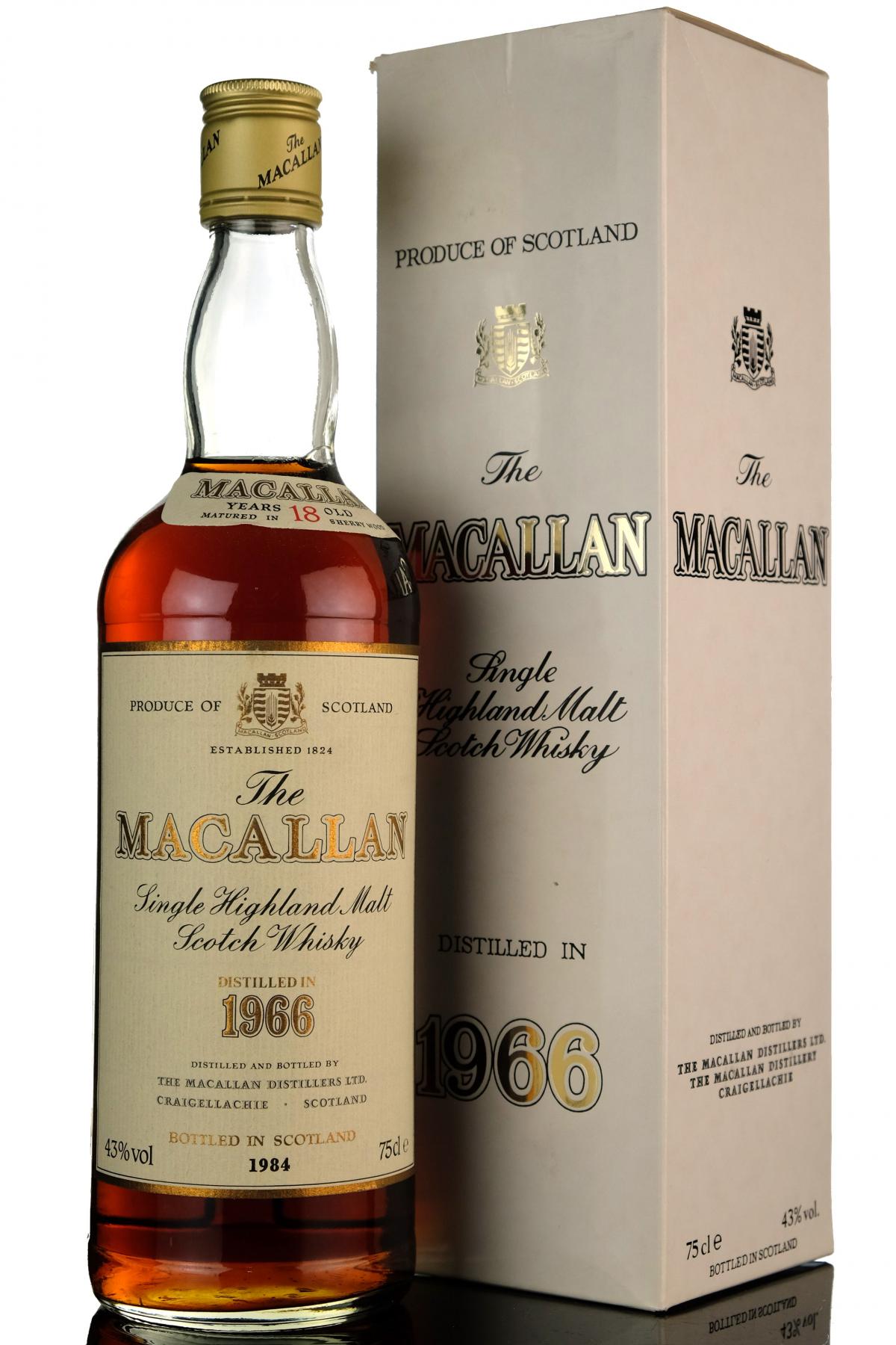 Macallan 1966-1984 - 18 Year Old - Sherry Cask - Special Selection