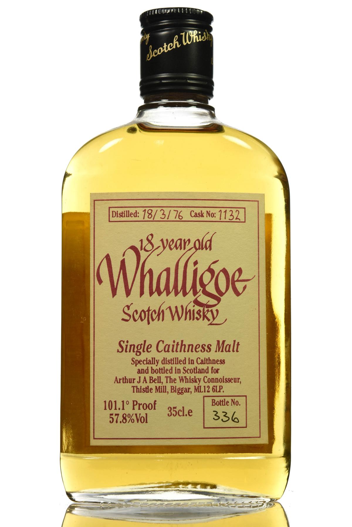 Whalligoe 1976 - 18 Year Old -  Cask 1132 - 35cl