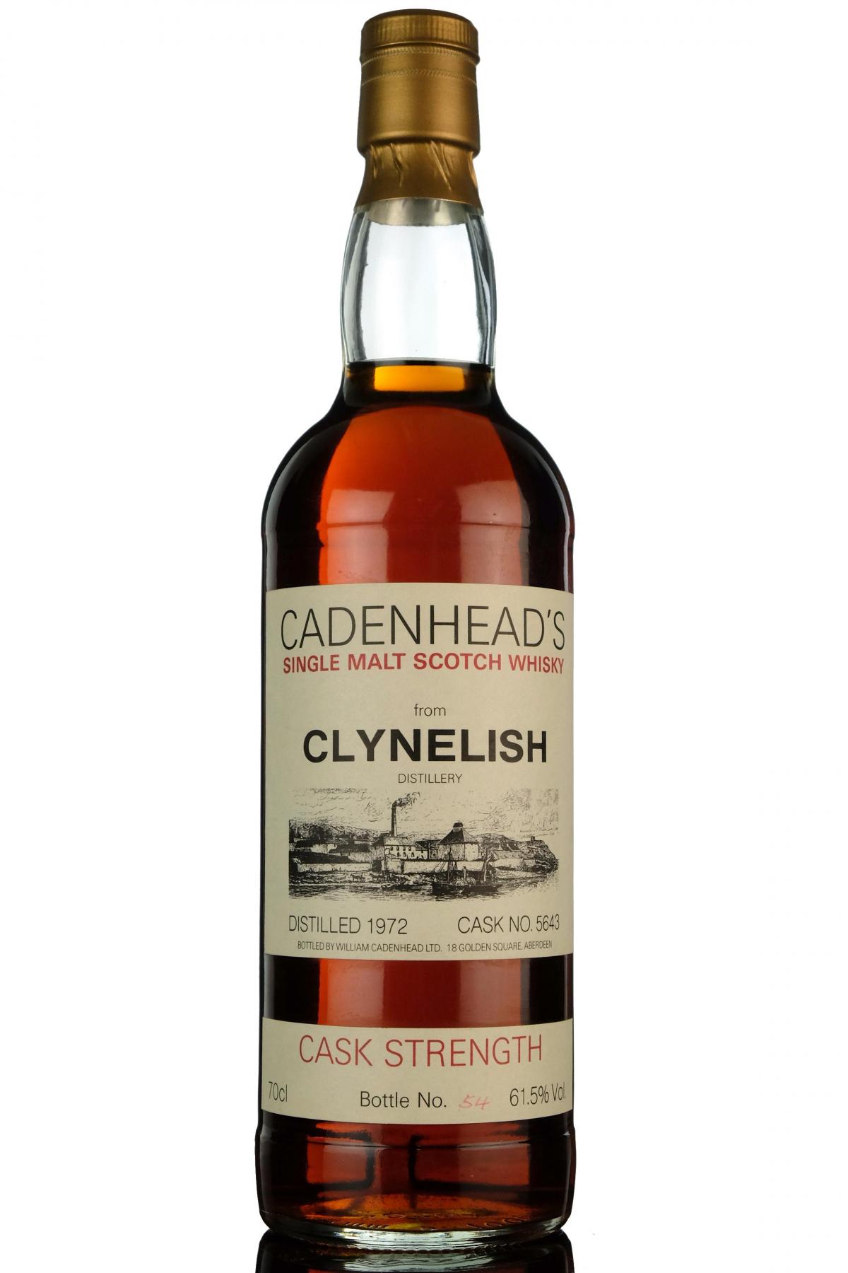 Clynelish 1972 - Cadenheads Cask Strength 5643