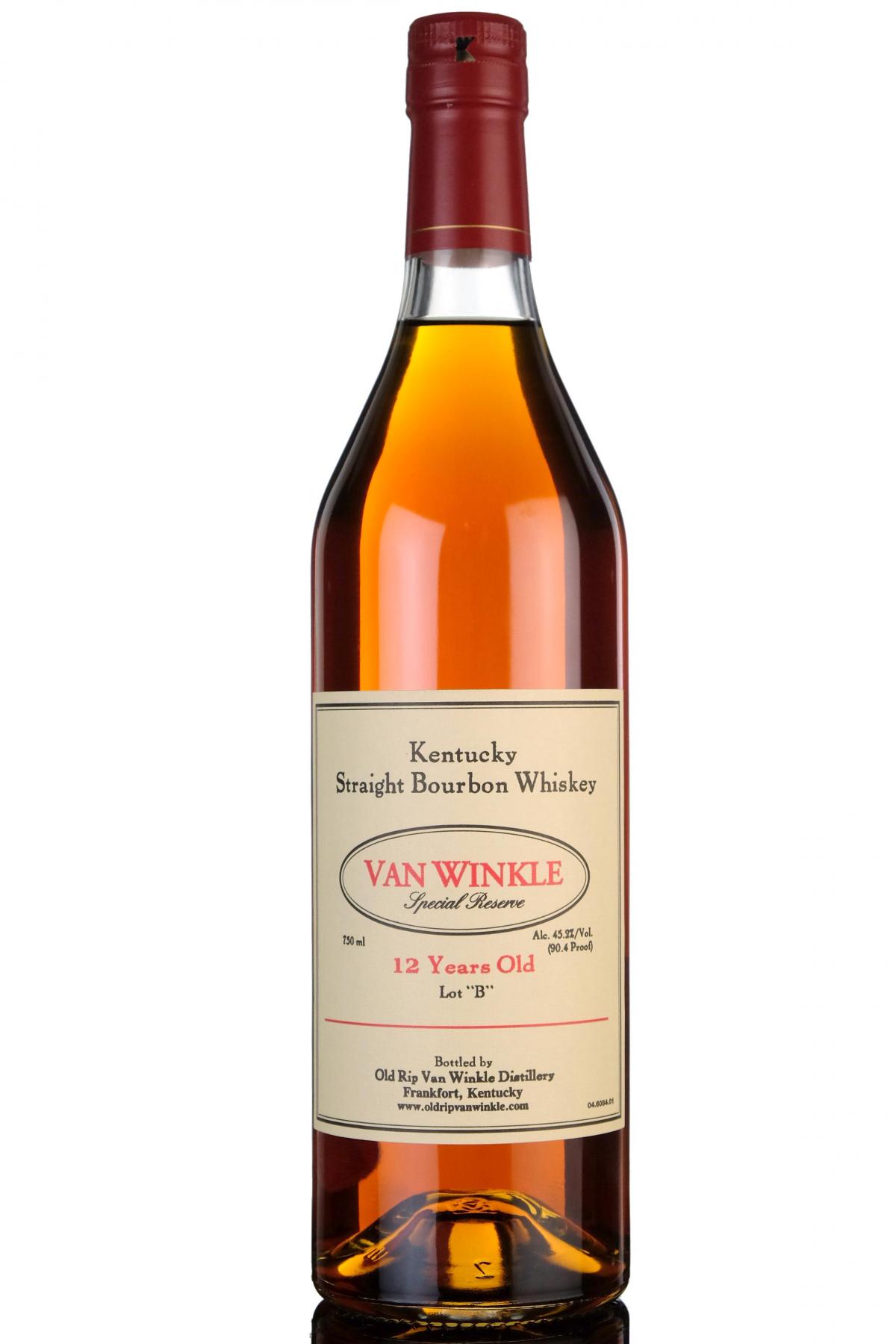 Van Winkle 12 Year Old - Special Reserve - Lot B - 2010s