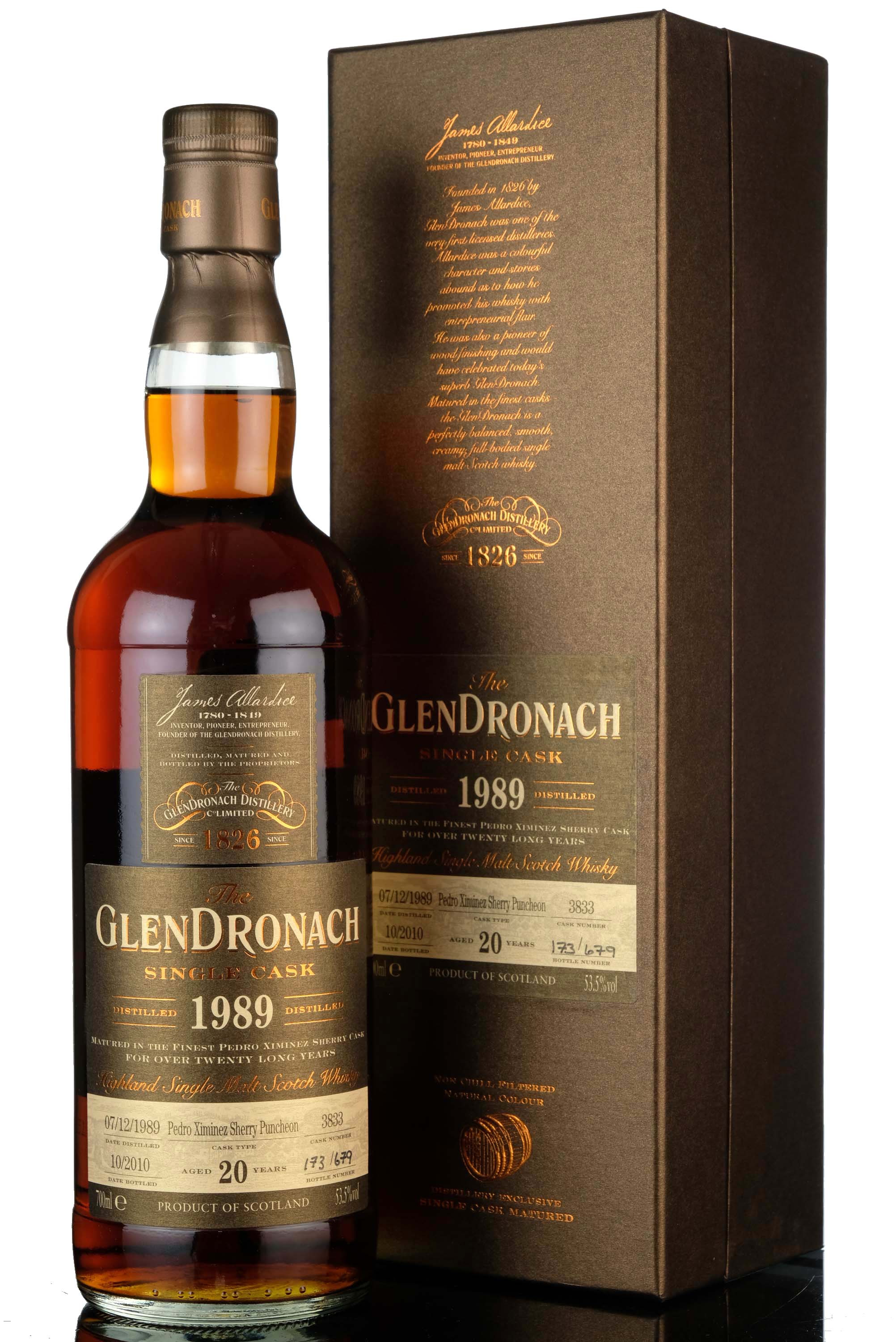 Glendronach 1989-2010 - 20 Year Old - Single Cask 3833 - Batch 3