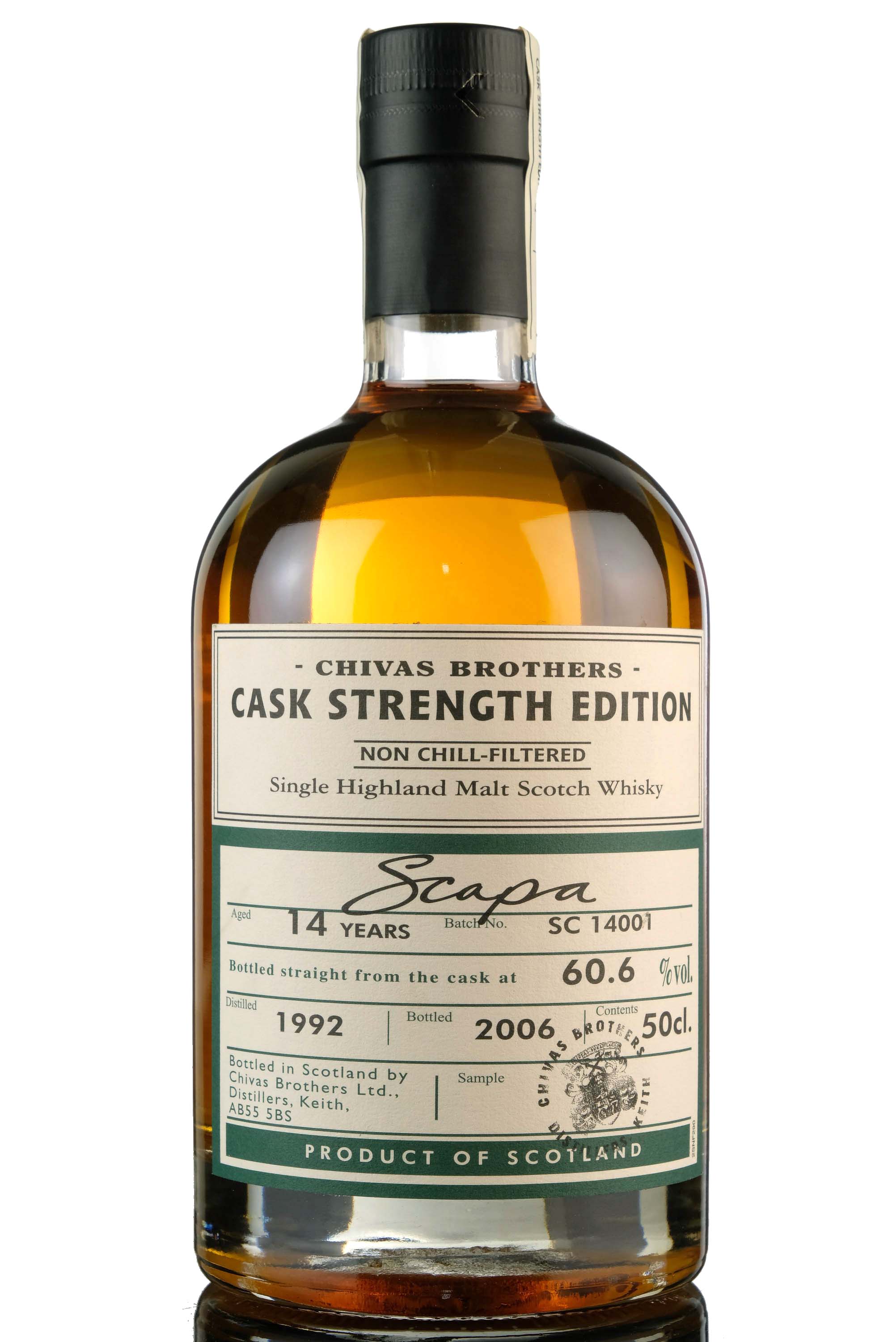 Scapa 1992-2006 - 14 Year Old - Chivas Brothers Cask Strength Edition