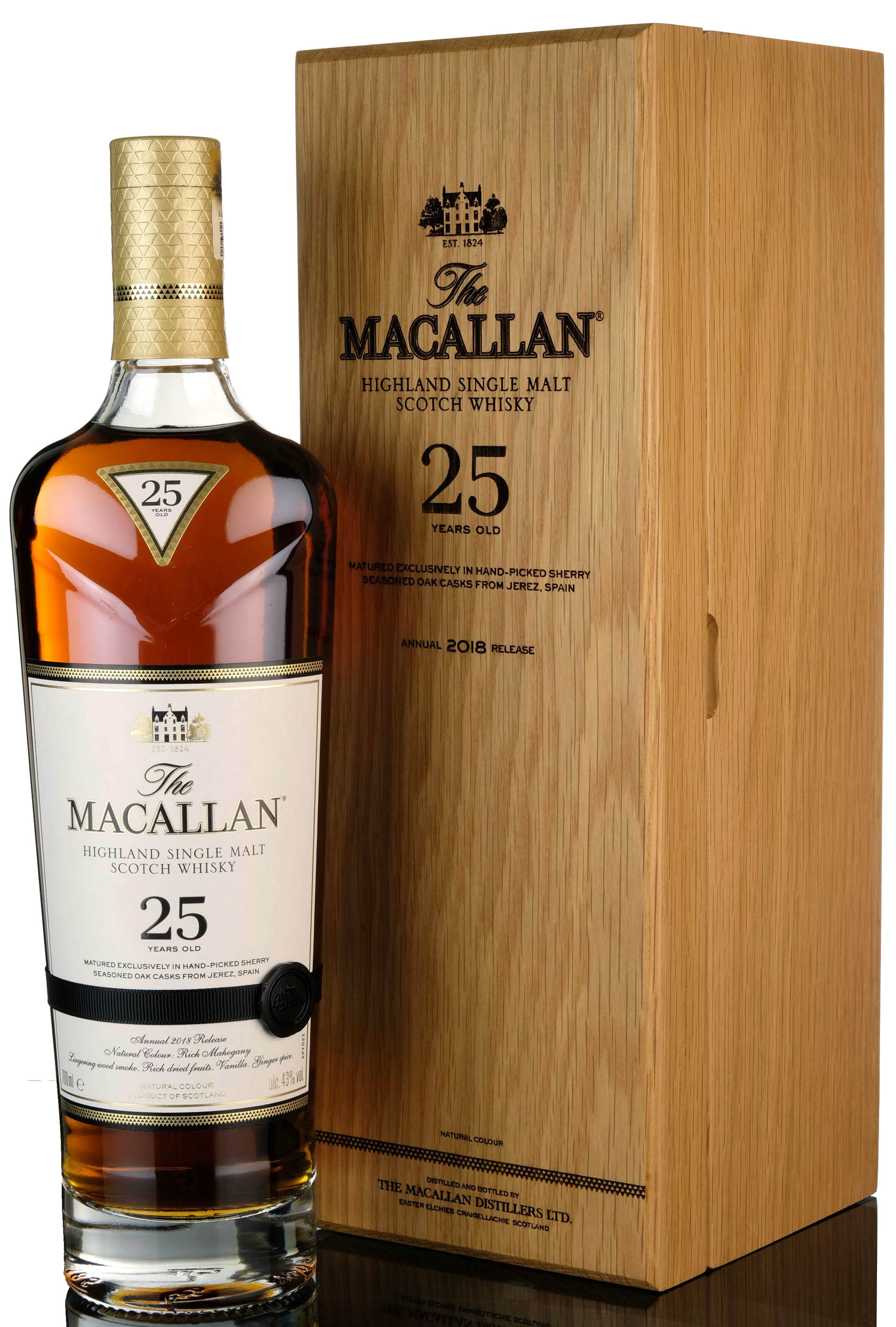 Macallan 25 Year Old - Sherry Cask - 2018 Release