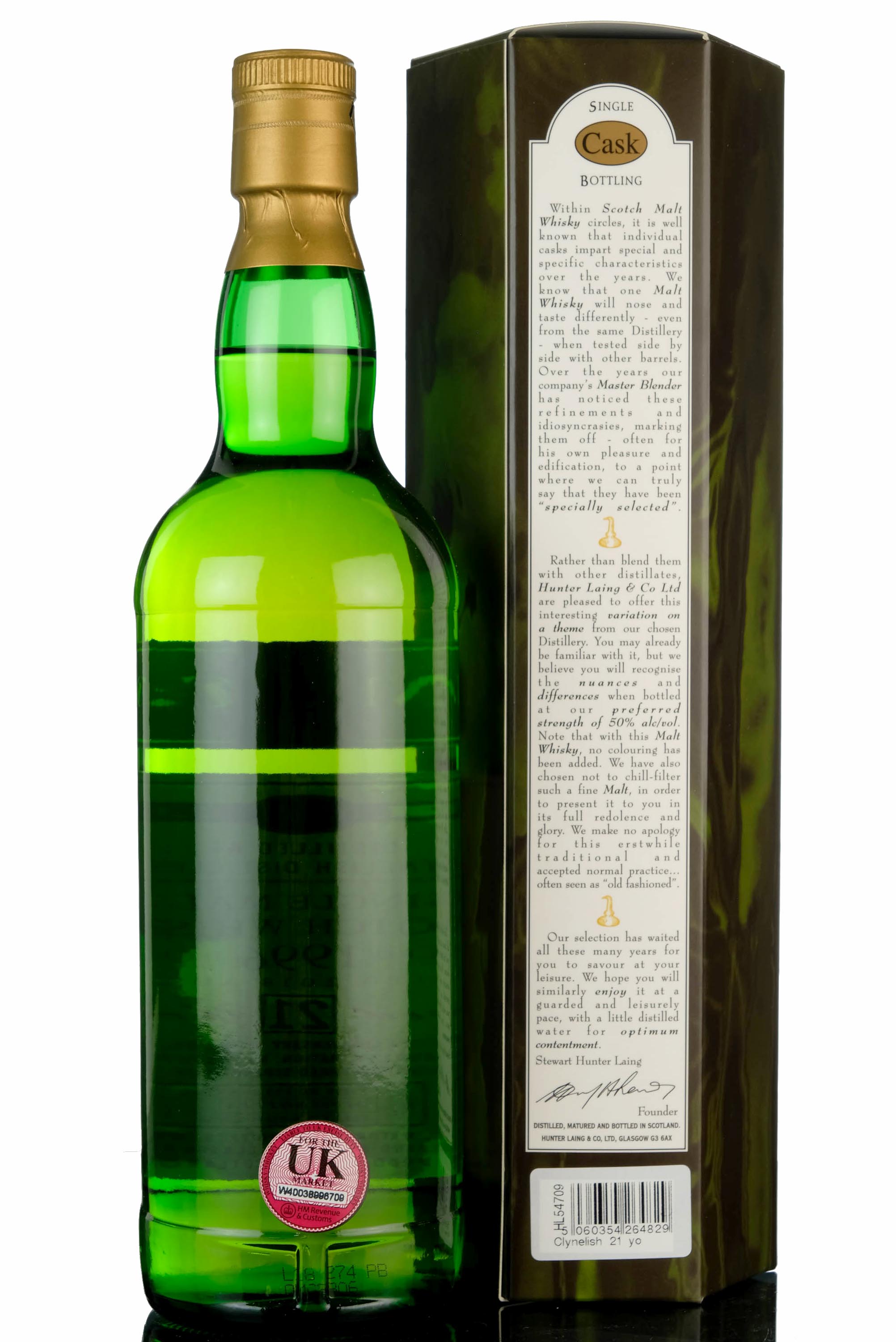 Clynelish 1996-2018 - 21 Year Old - Hunter Laing - Old Malt Cask