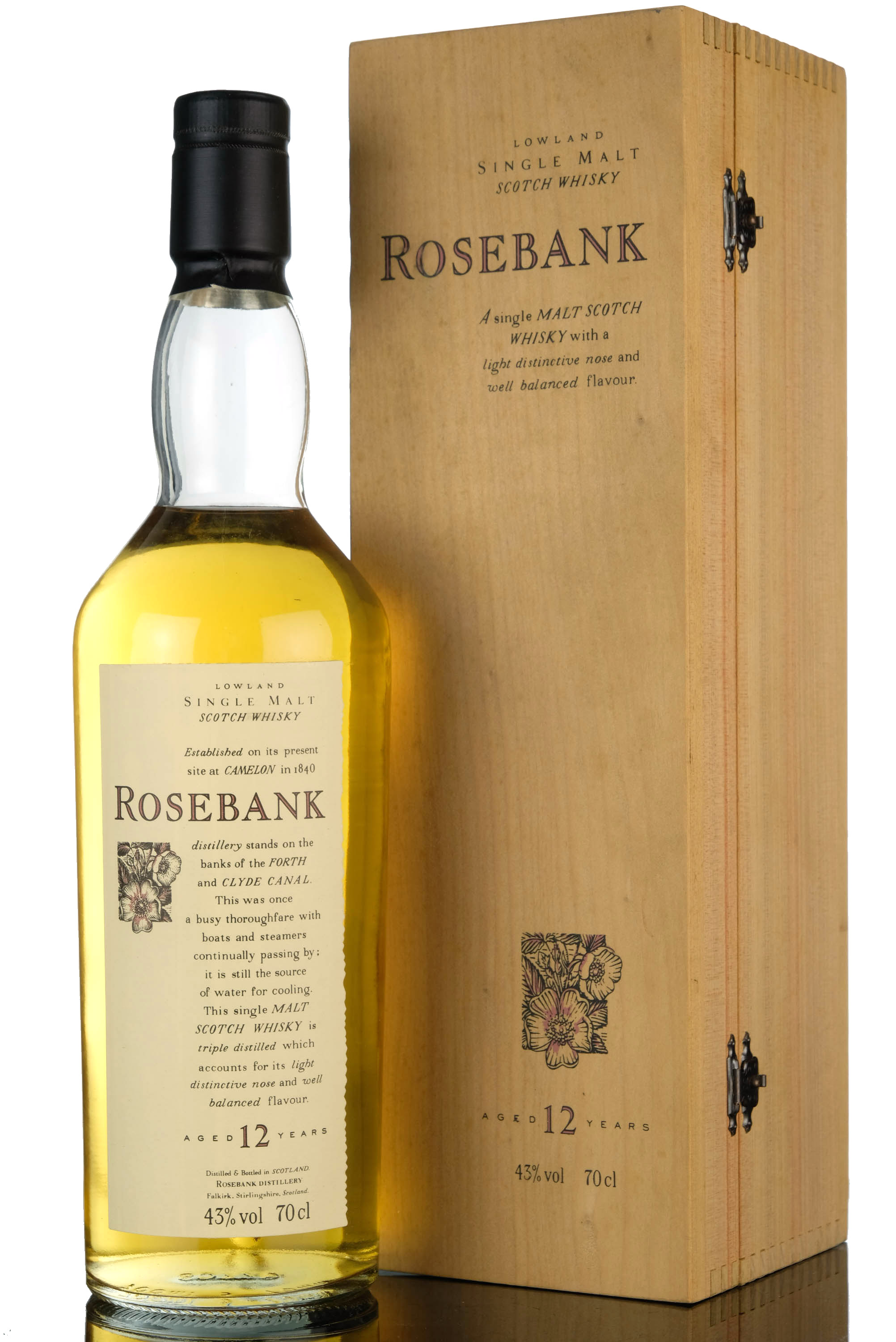 Rosebank 12 Year Old - Flora & Fauna - Wooden Box Series