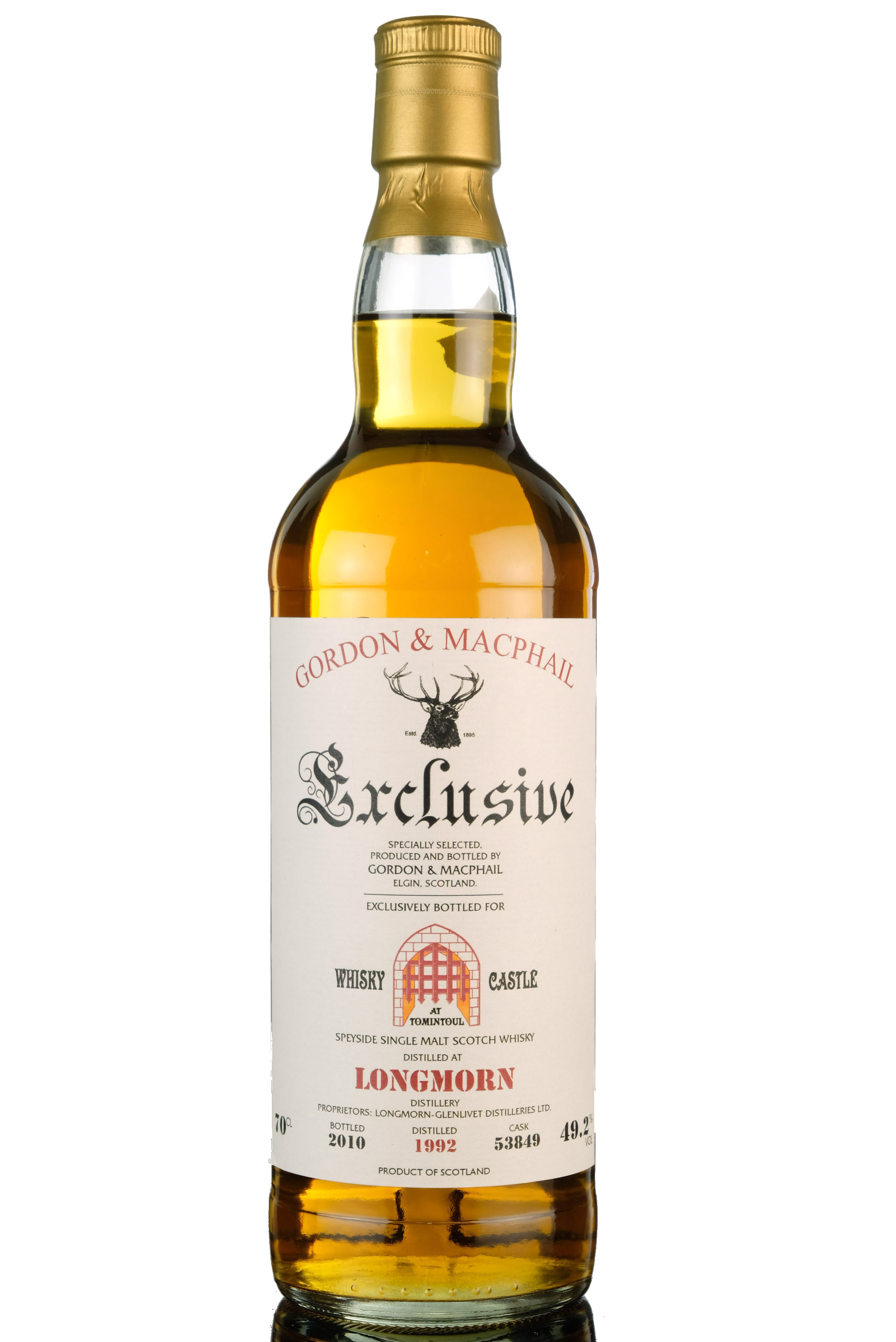 Longmorn 1992-2010 - Gordon & MacPhail - Whisky Castle Exclusive - Single Cask 53849