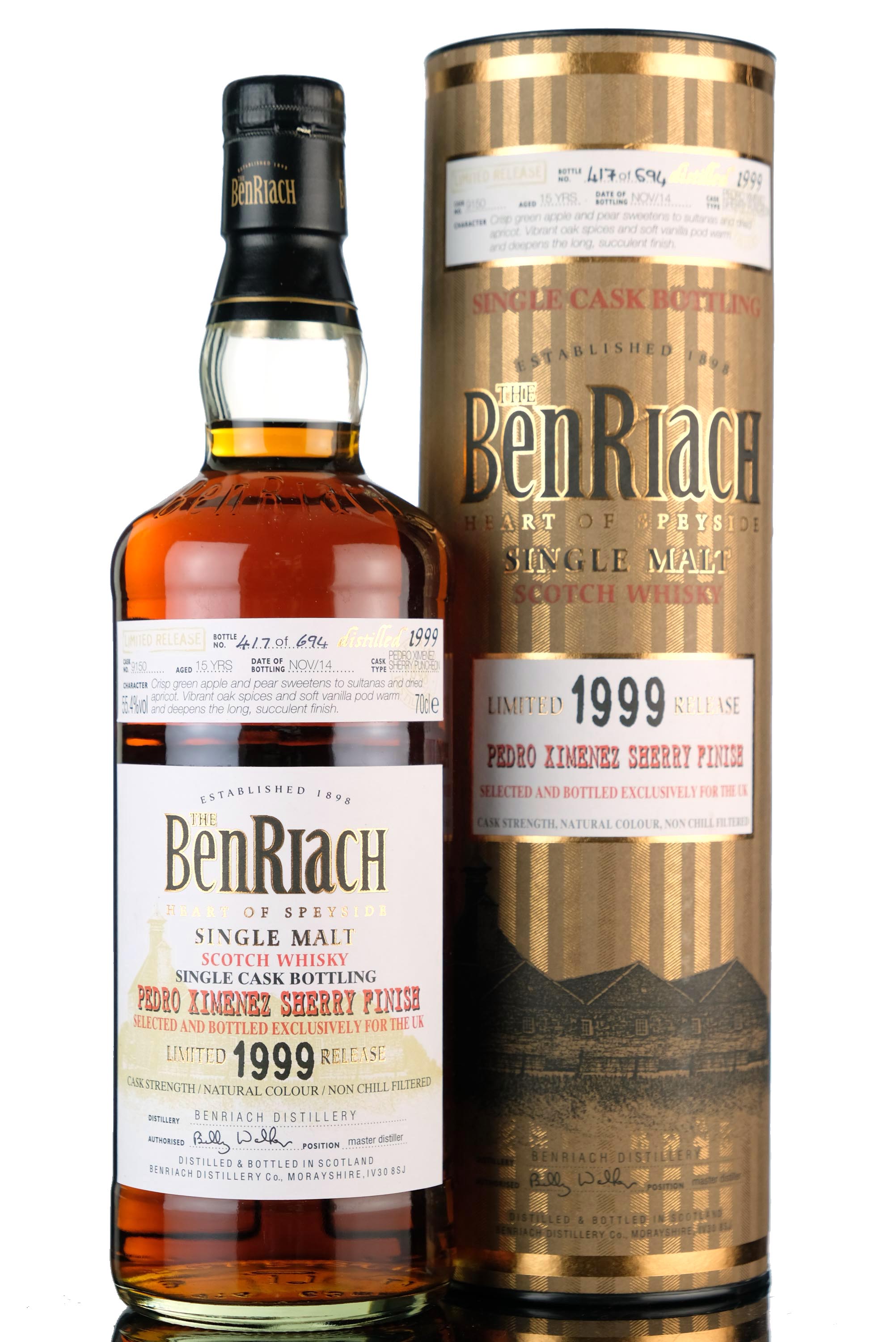 Benriach 1999-2014 - 15 Year Old - Single Cask 9150