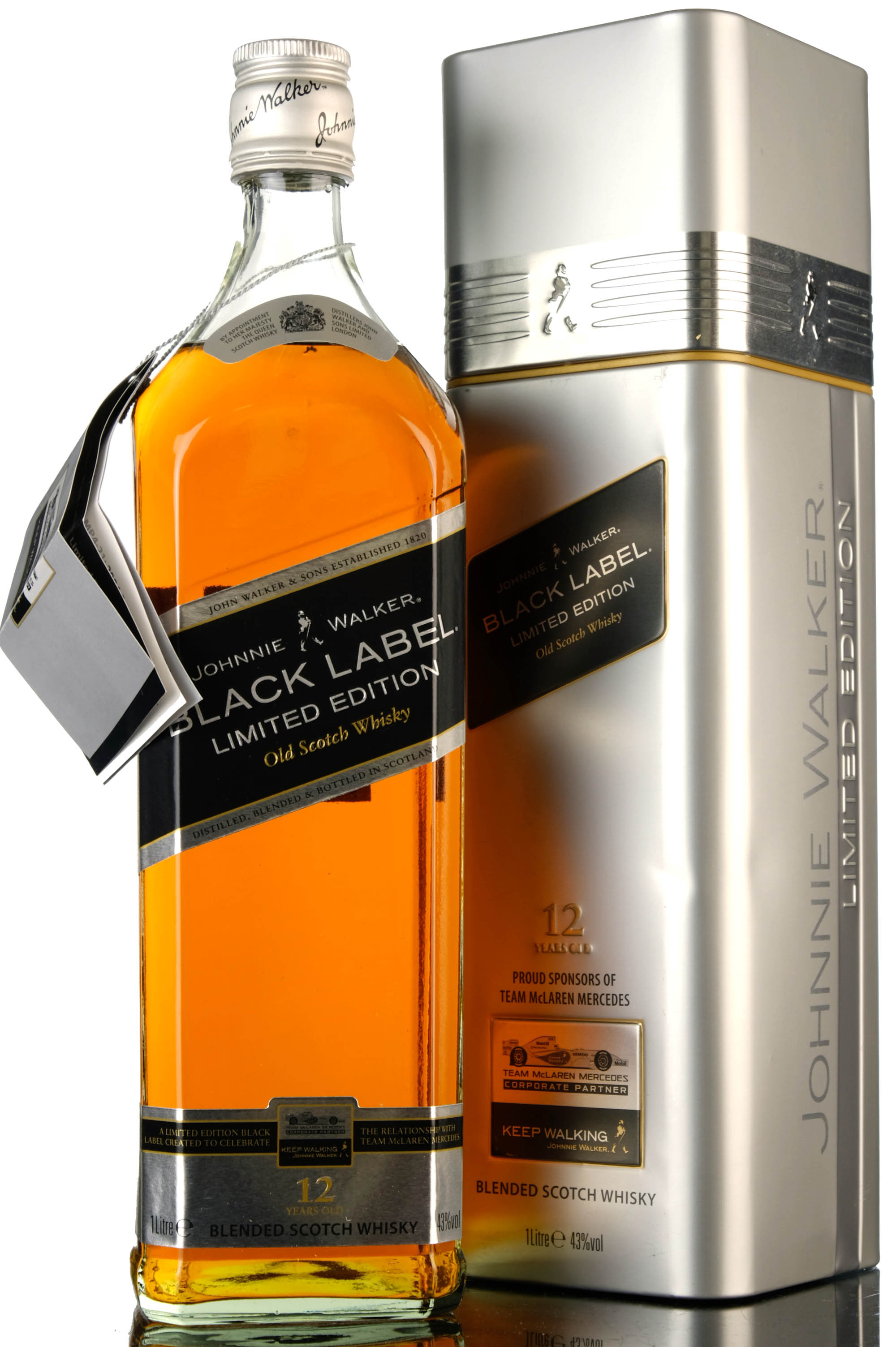 Johnnie Walker Black Label - Team McLaren Mercedes Corporate Partner - 1 Litre