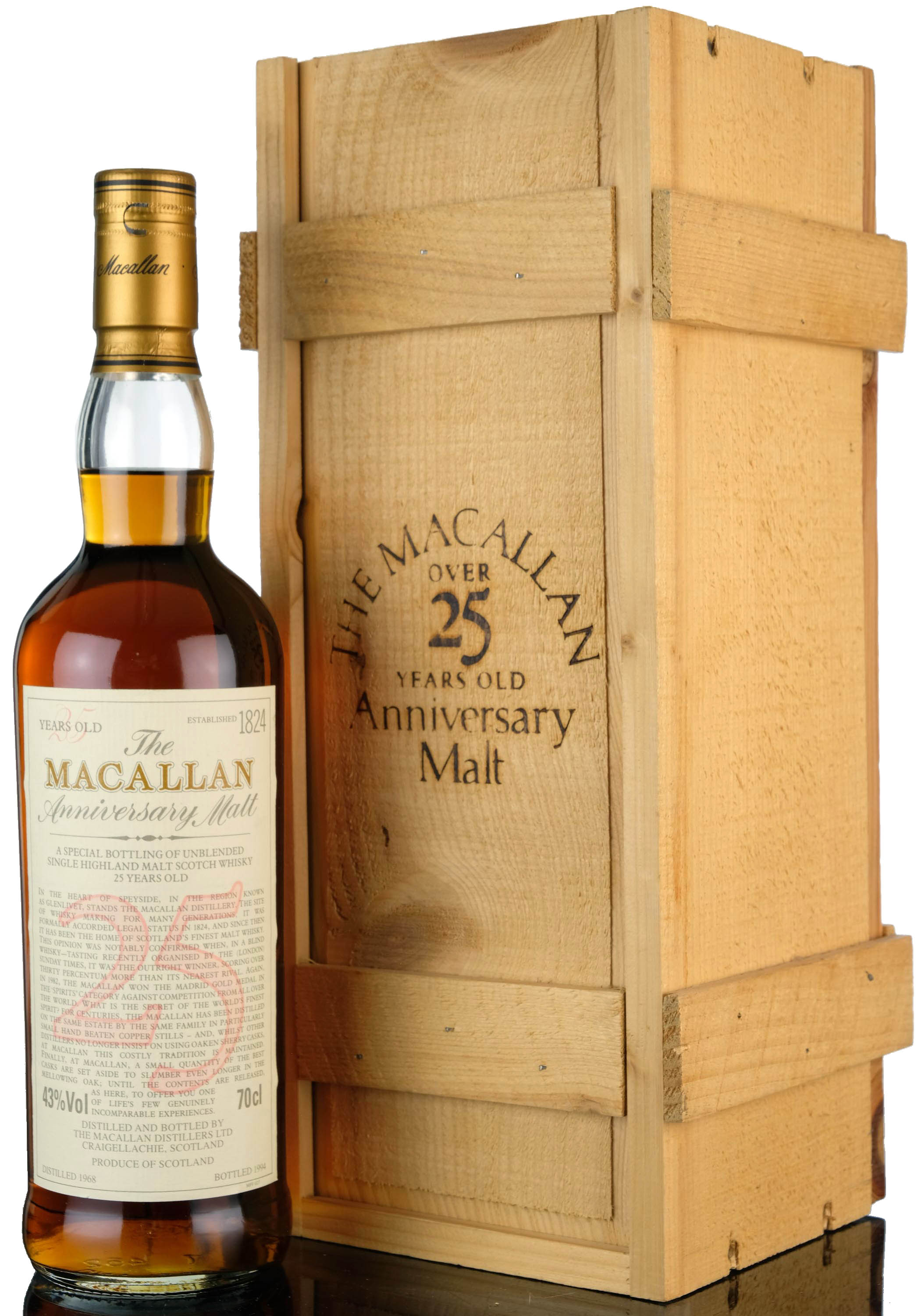 Macallan 1968-1994 - 25 Year Old - Anniversary Malt