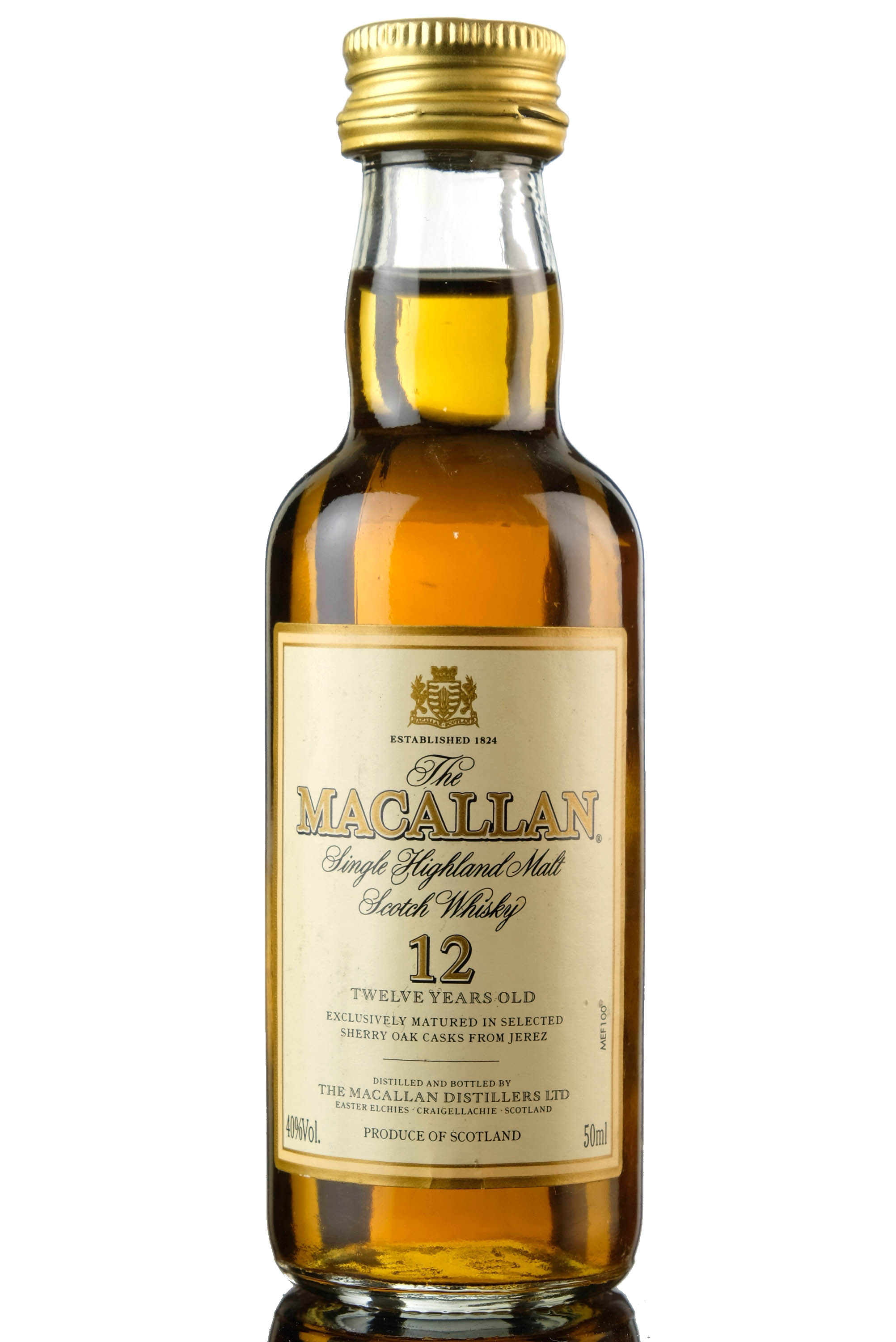 Macallan 12 Year Old Miniature