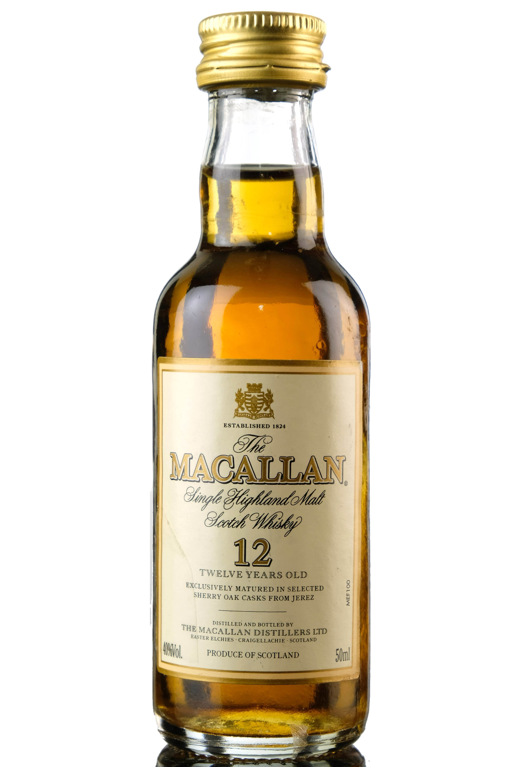 Macallan 12 Year Old Miniature