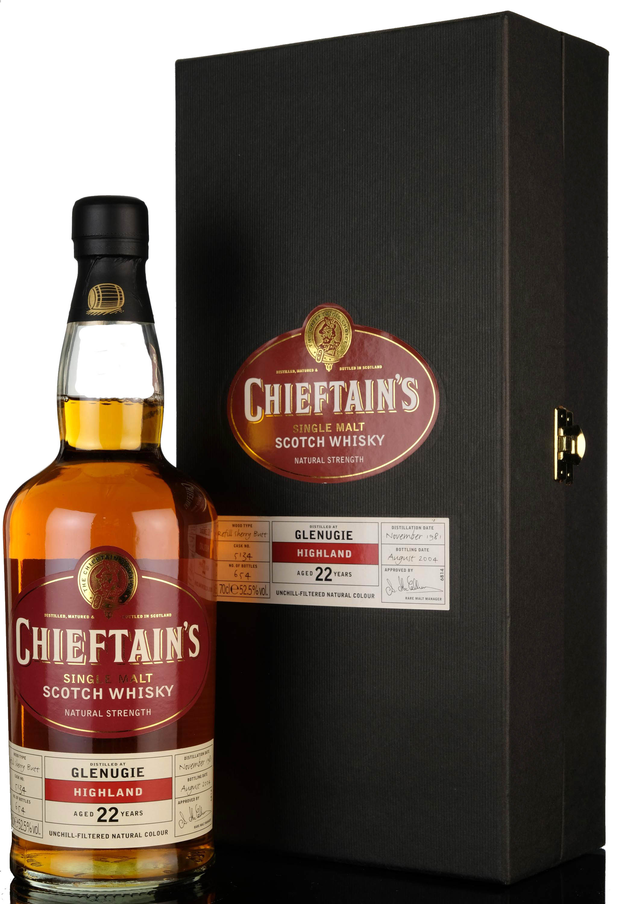 Glenugie 1981-2004 - 22 Year Old - Chieftains - Single Cask 5134
