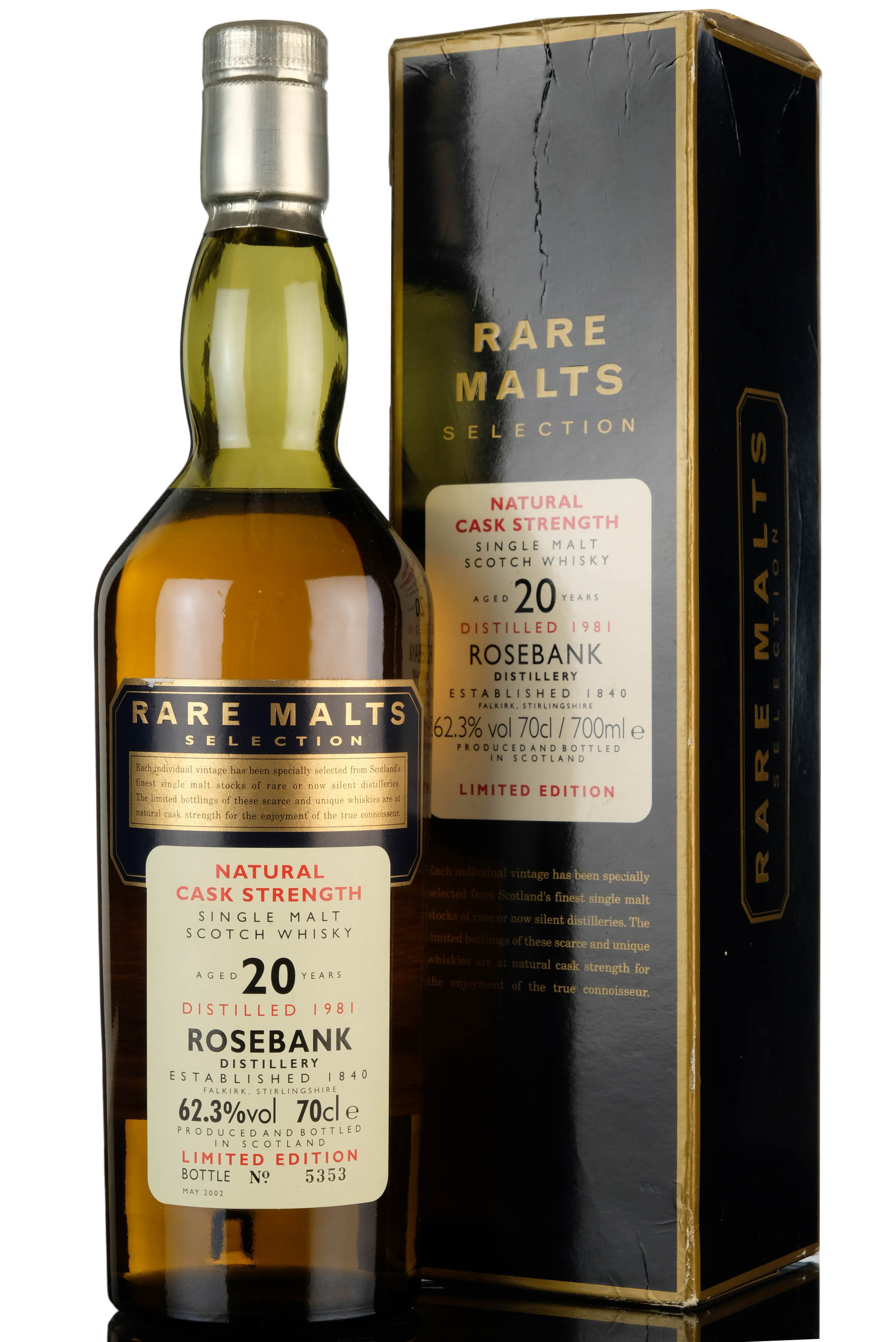 Rosebank 1981-2002 - 20 Year Old - Rare Malts 62.3%