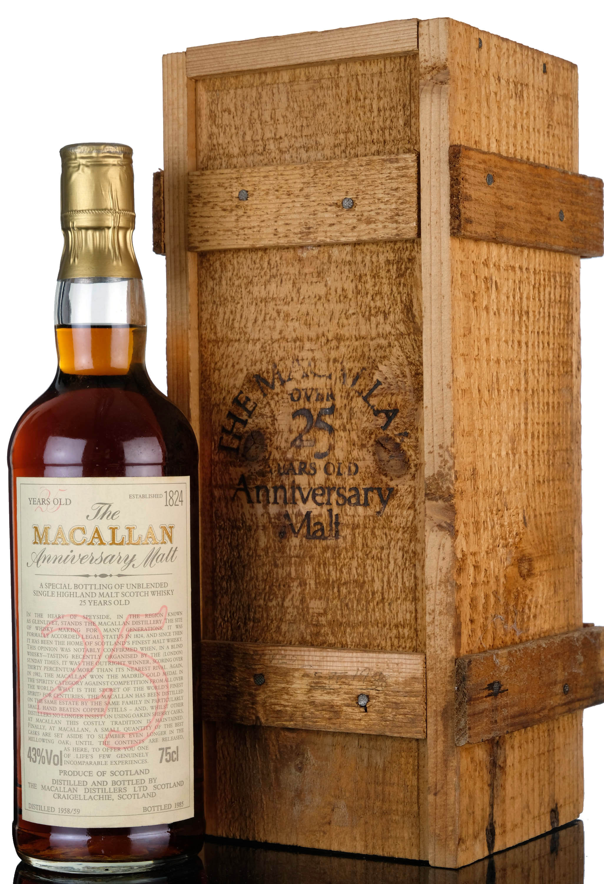 Macallan 1958/1959-1985 - 25 Year Old Anniversary Malt