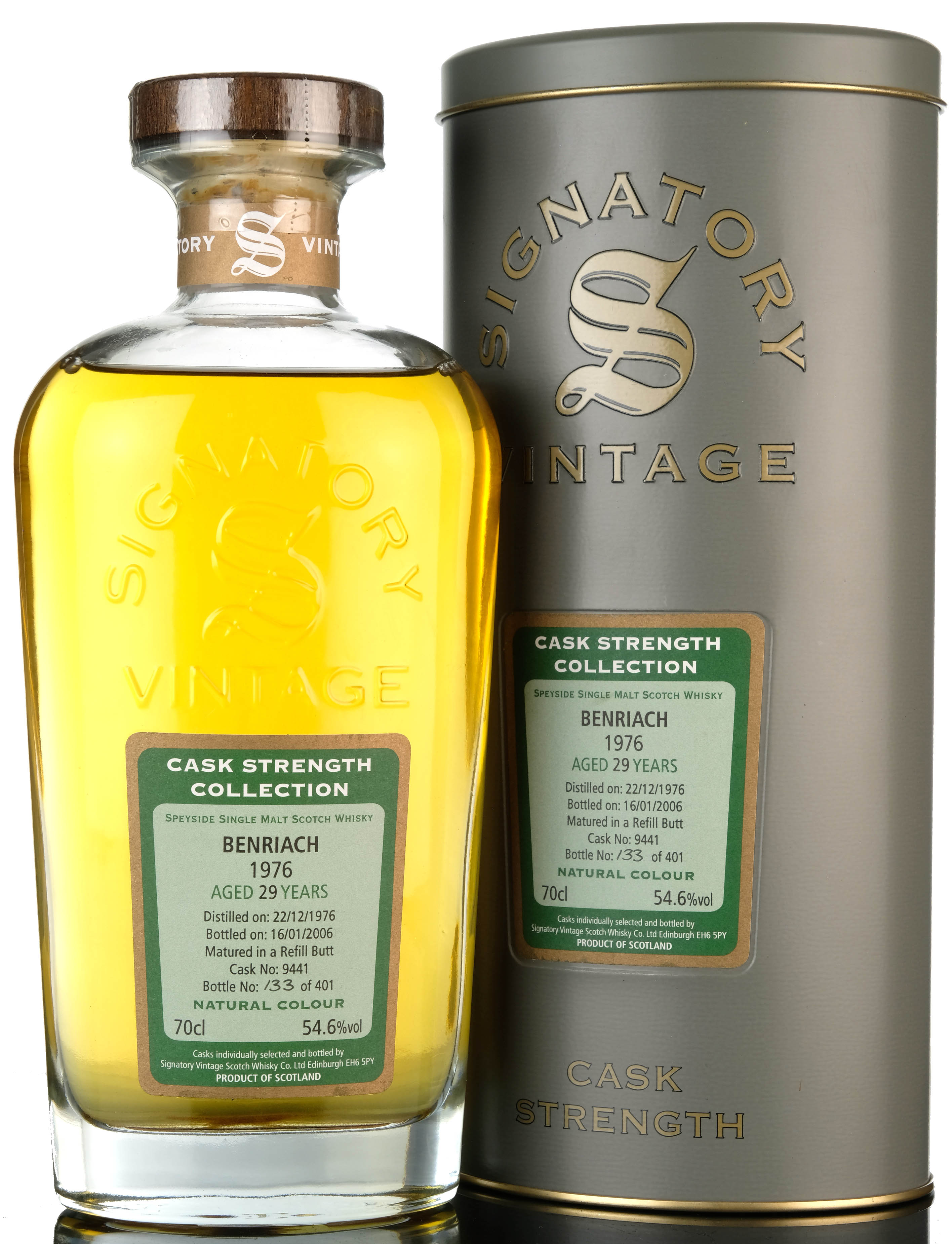 Benriach 1976-2006 - 29 Year Old - Signatory Vintage - Single Cask 9441