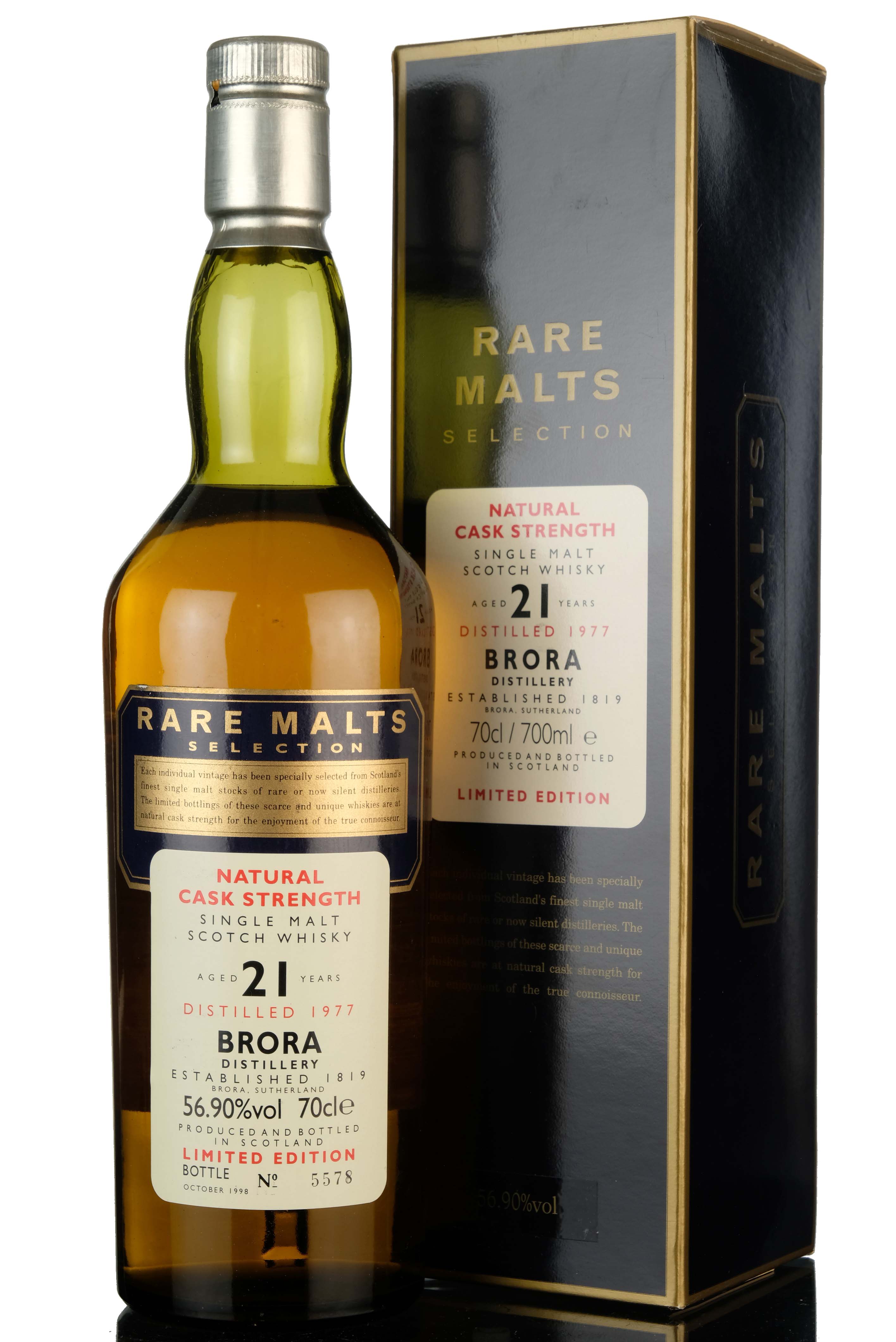 Brora 1977-1998 - 21 Year Old - Rare Malts 56.90%