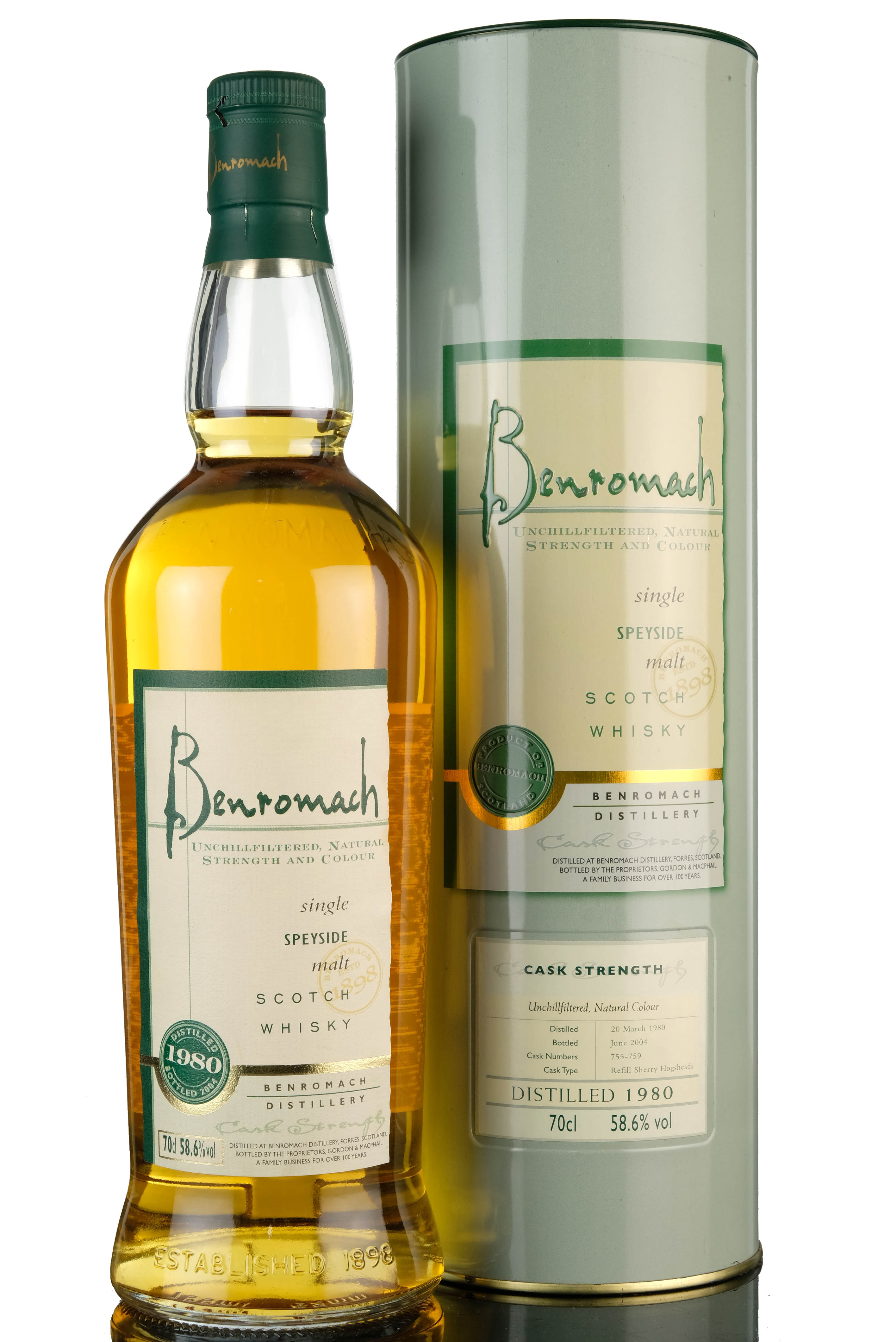 Benromach 1980-2004 - Casks 755-759