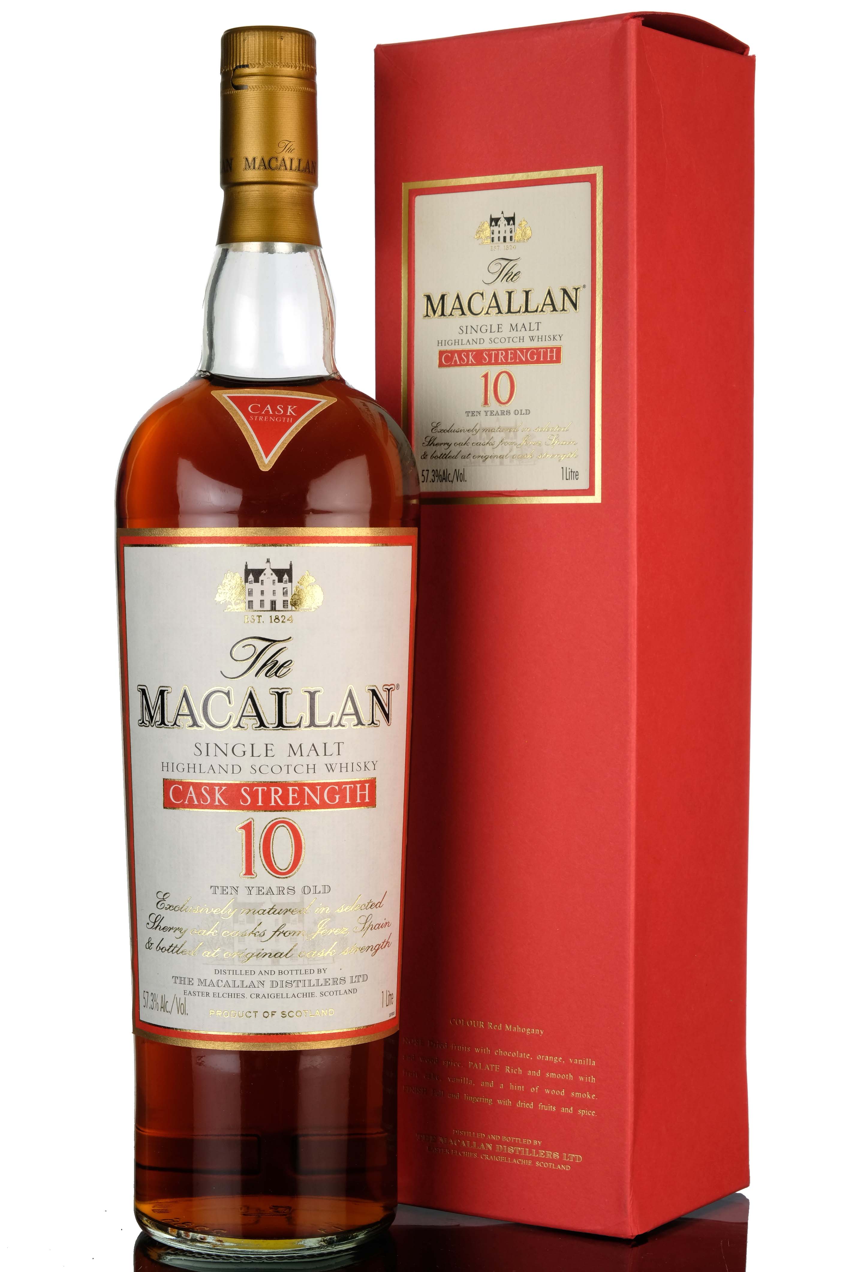 Macallan 10 Year Old - Cask Strength - 1 Litre - 57.3%