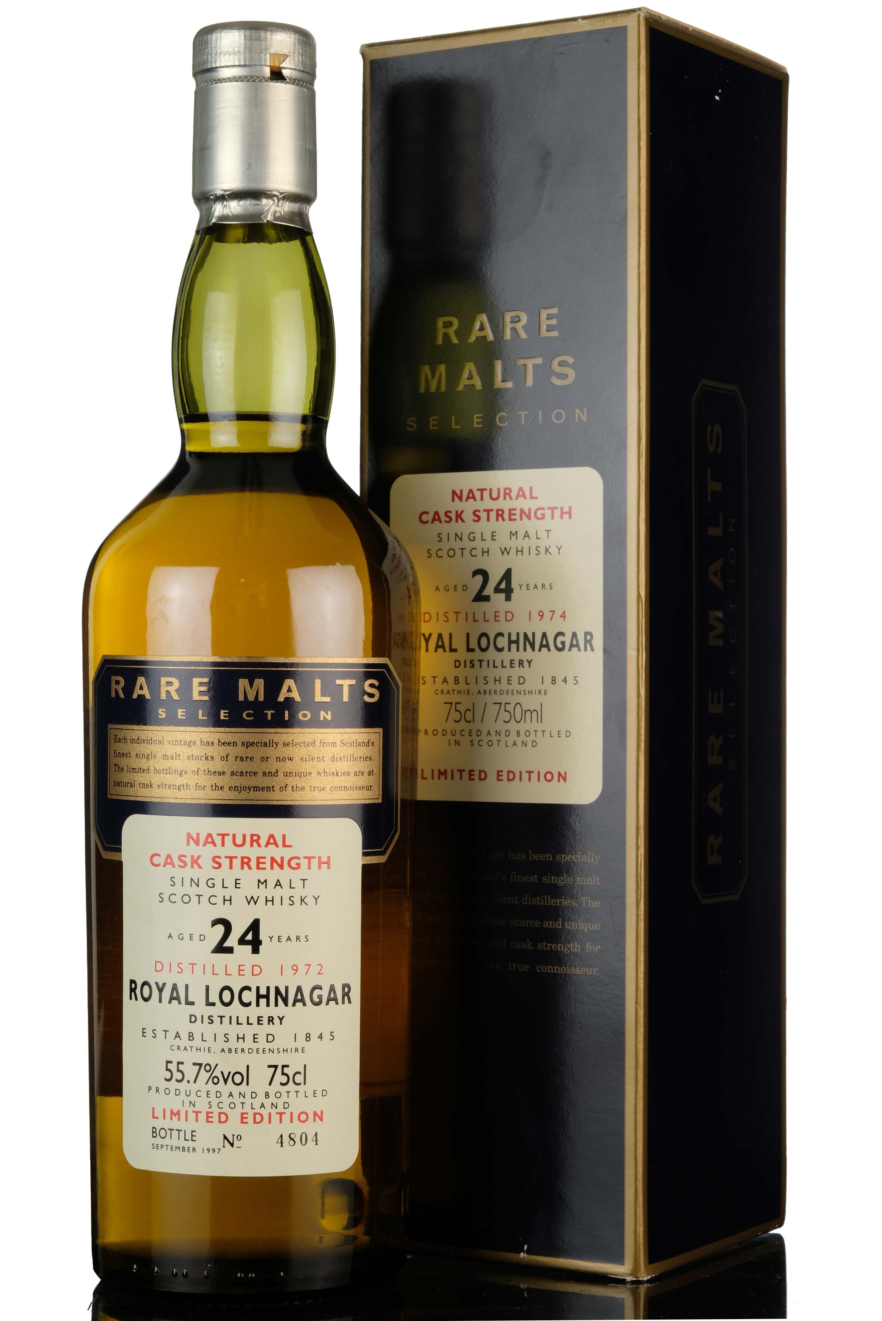 Royal Lochnagar 1972-1997 - 24 Year Old - Rare Malts 55.7%