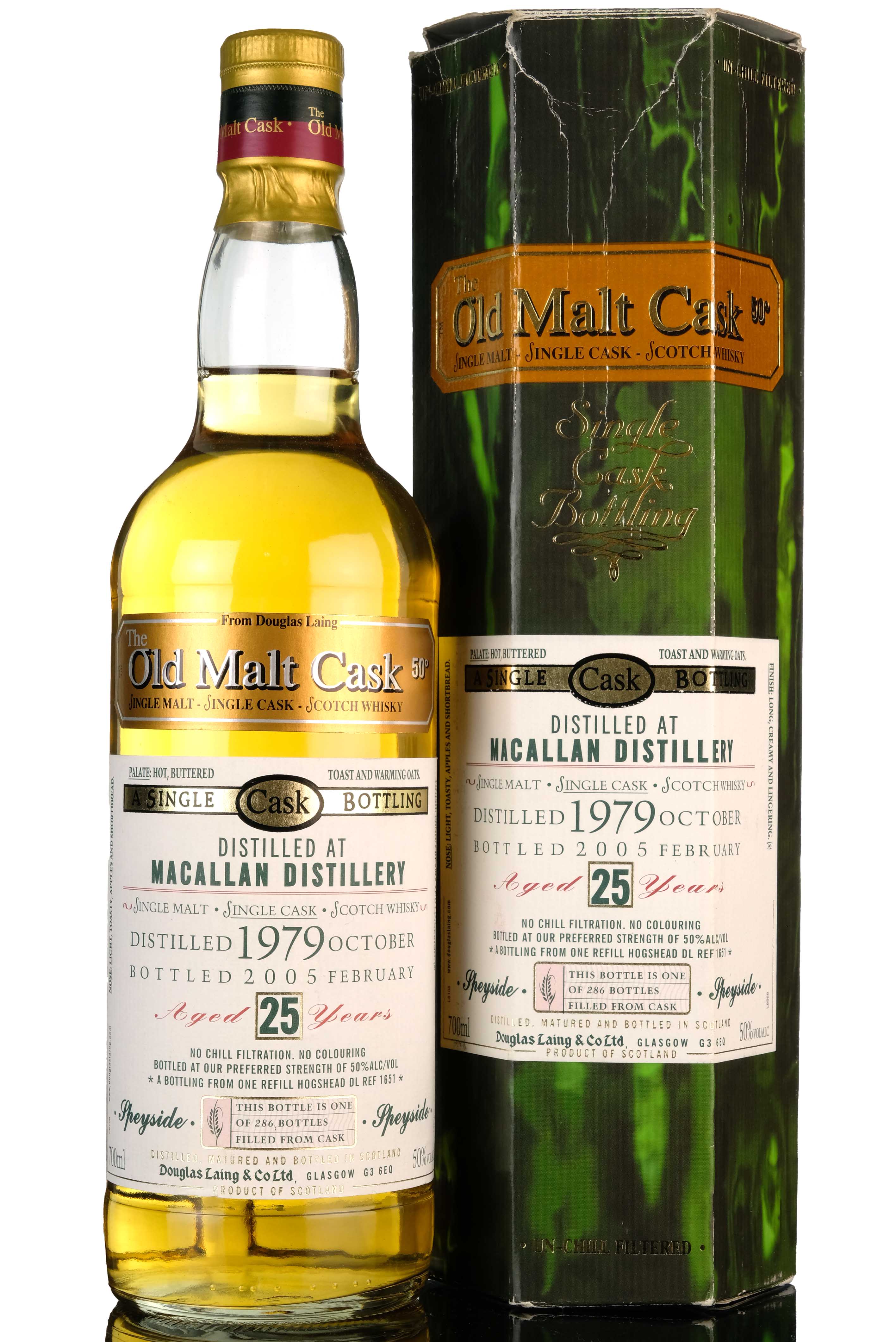 Macallan 1979-2005 - 25 Year Old - Douglas Laing - Old Malt Cask - Single Cask 1651