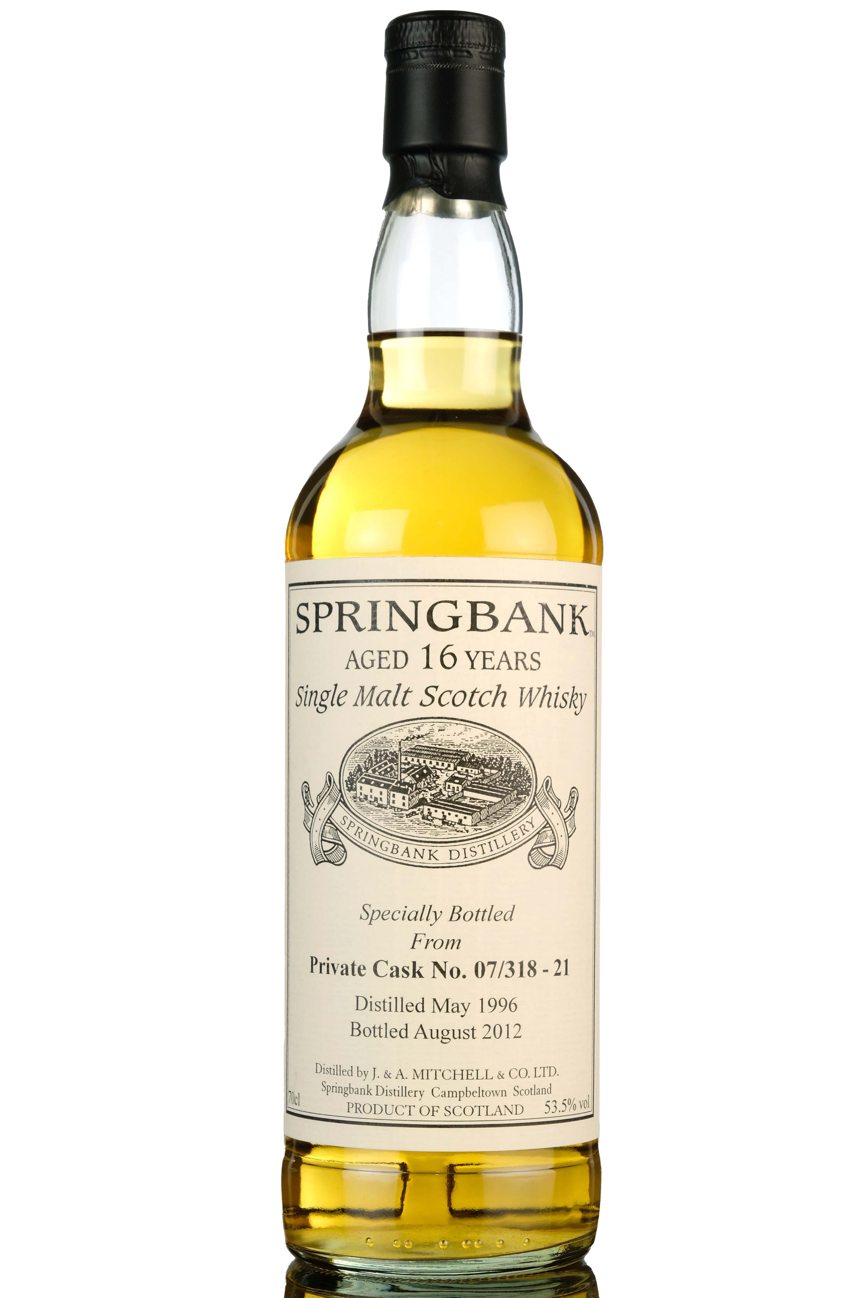 Springbank 1996-2012 - 16 Year Old - Private Single Cask 07/318-21