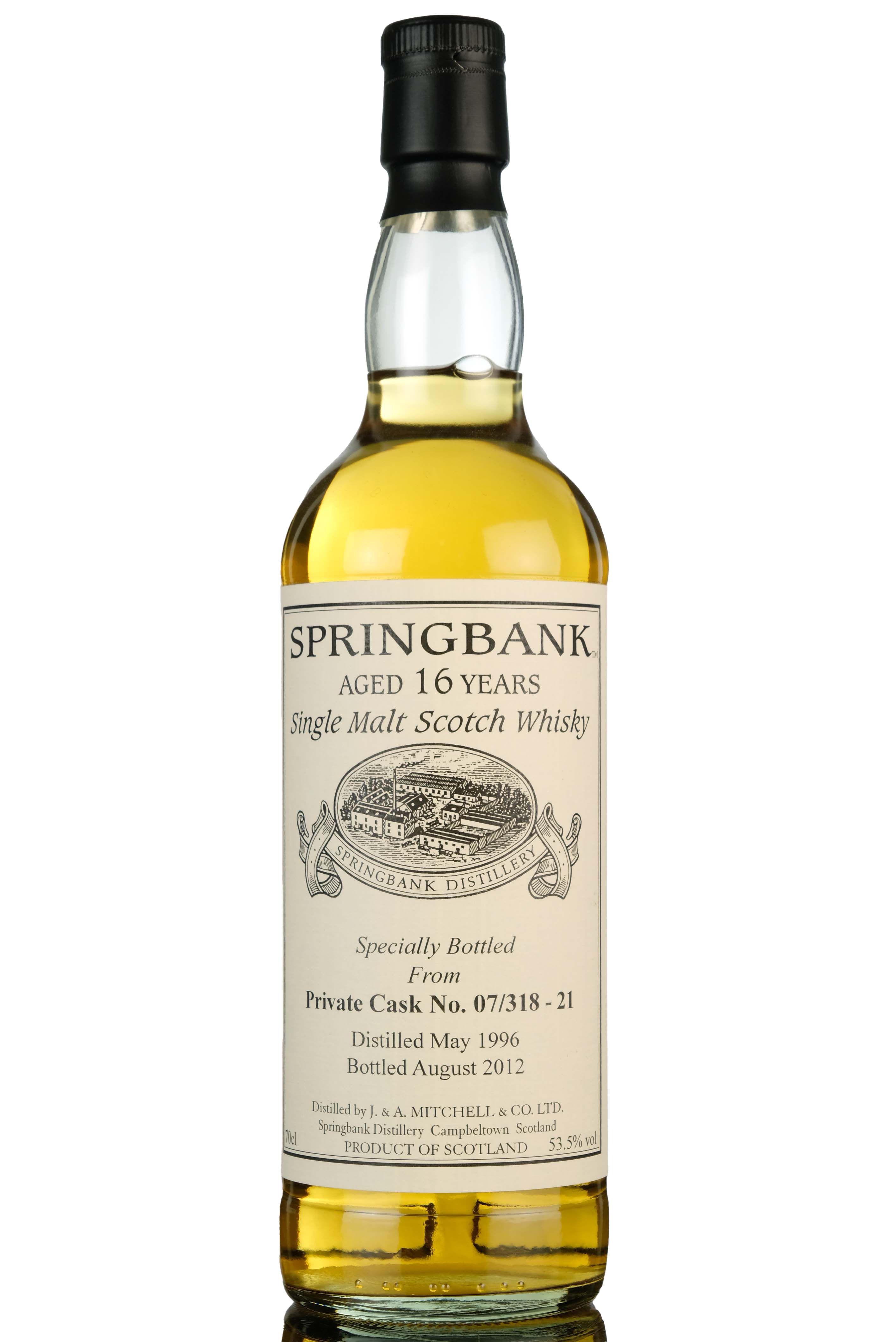 Springbank 1996-2012 - 16 Year Old - Private Single Cask 07/318-21