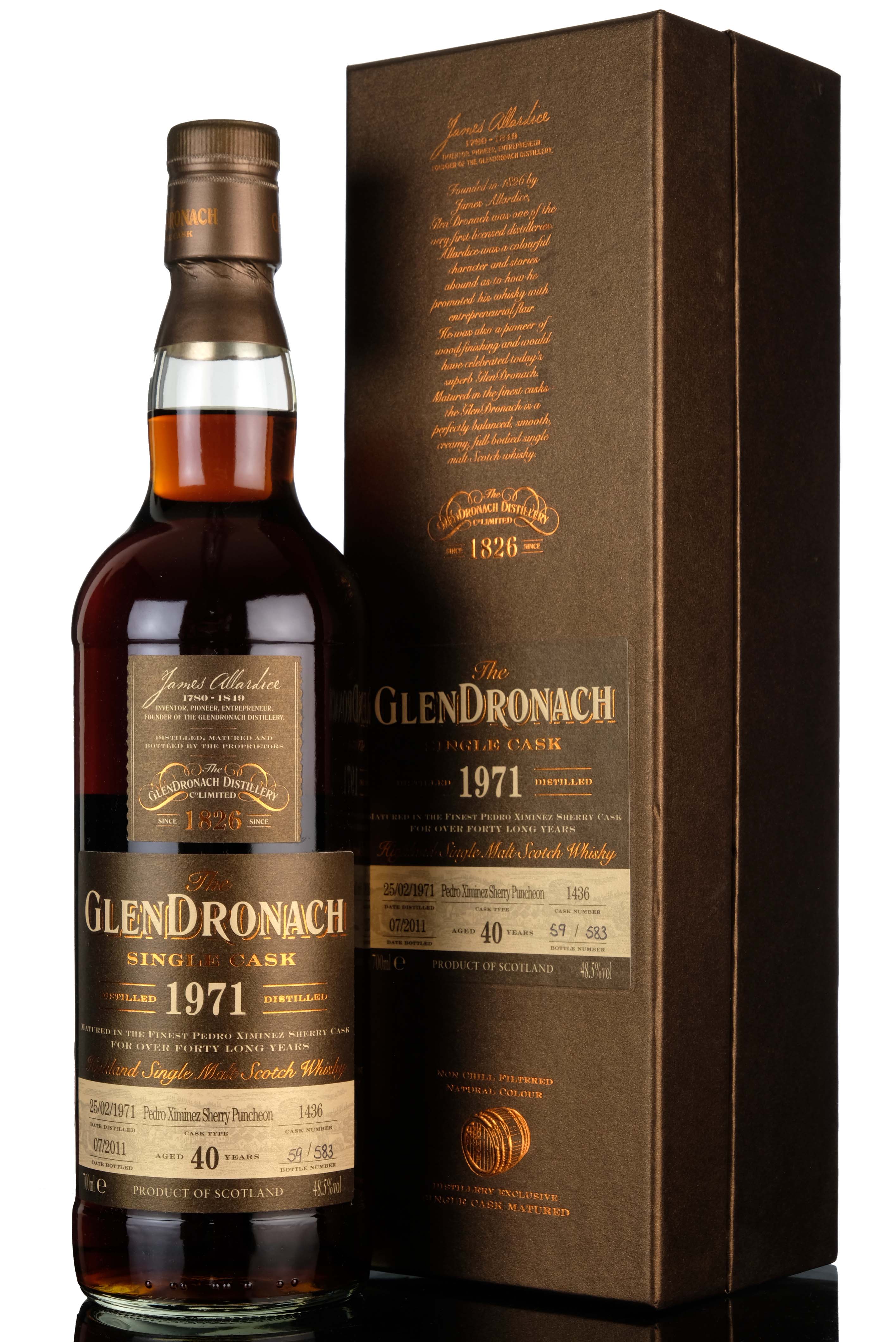 Glendronach 1971-2011 - 40 Year Old - Single Cask 1436 - Batch 4