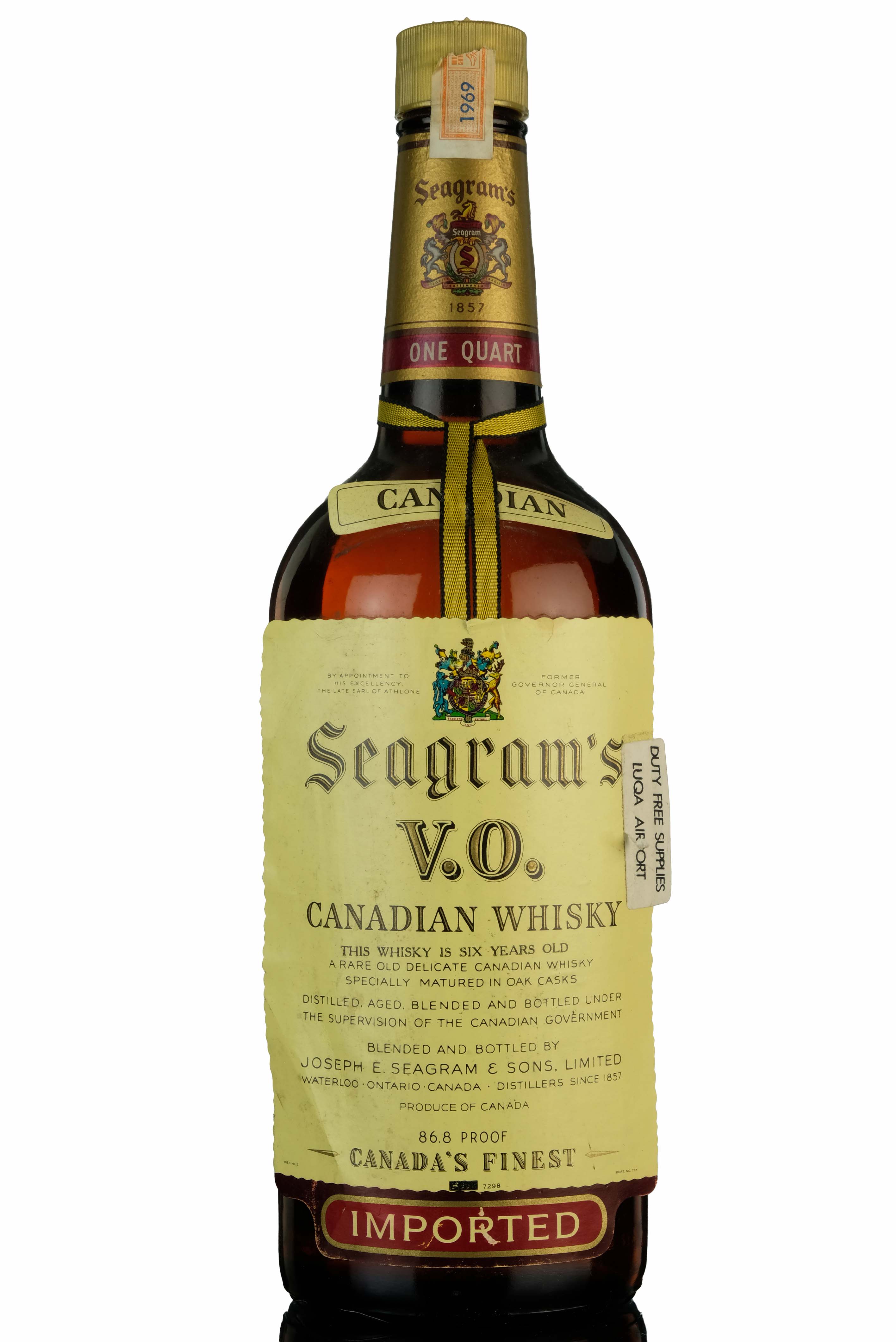 Seagrams V.O - Canadian Whisky - 1 Litre