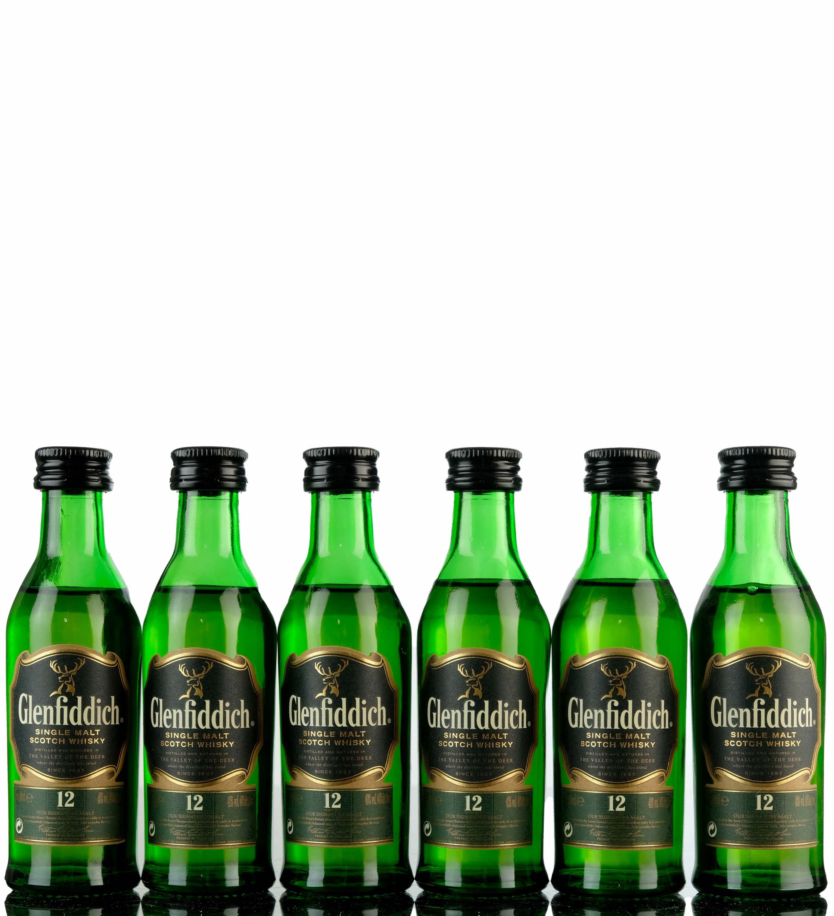 6 x Glenfiddich 12 Year Old - Miniatures