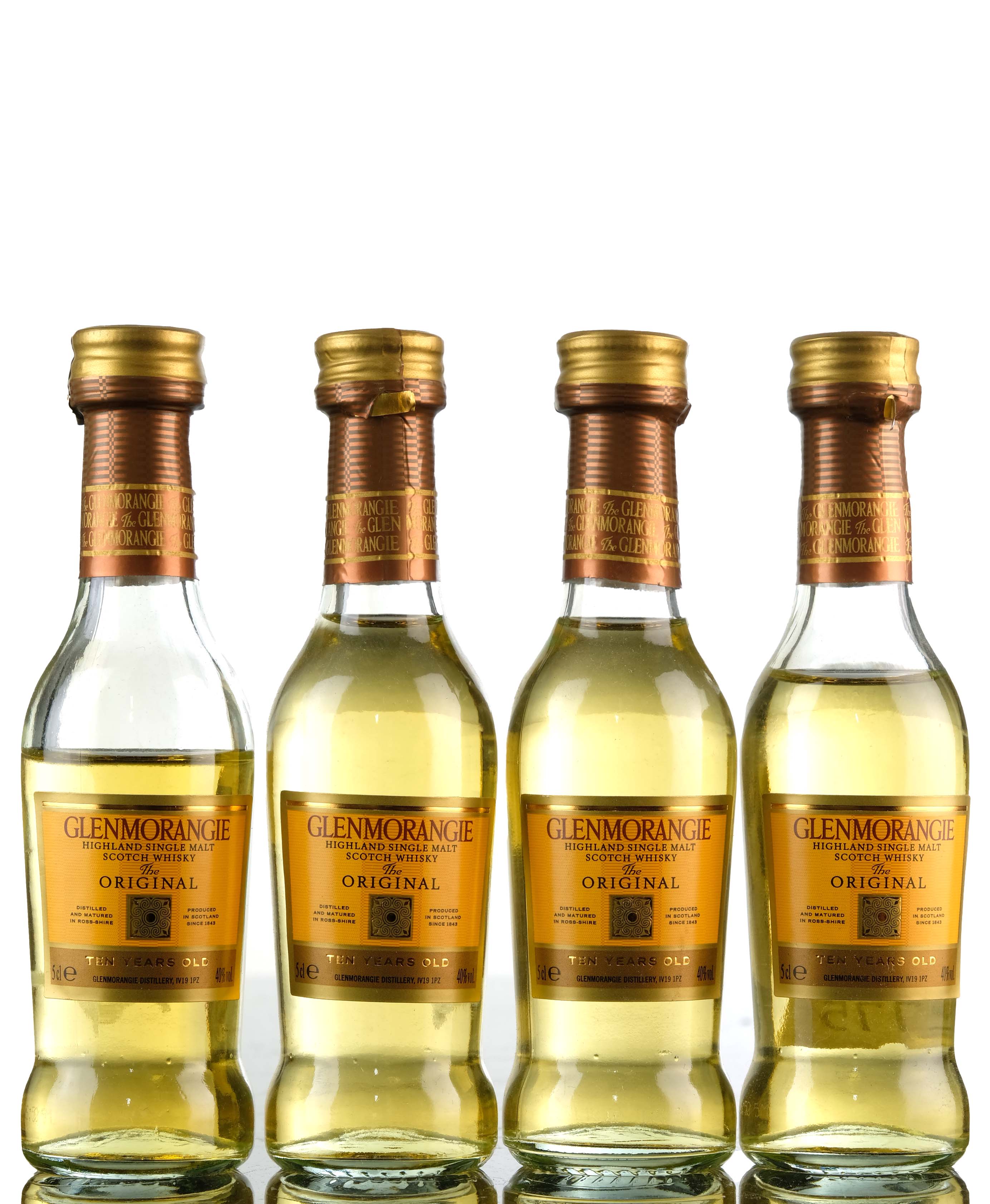 4 x Glenmorangie Original - 10 Year Old - Miniatures